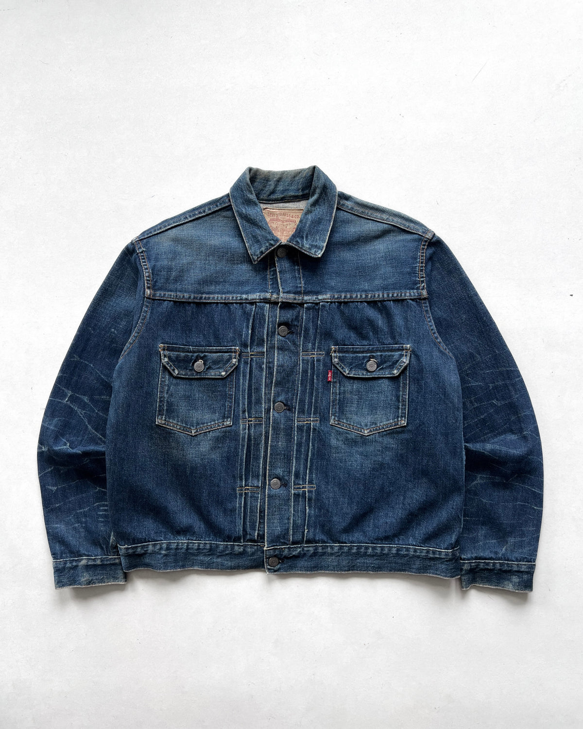 1990S LVC 507 BIG E TYPE II SELVEDGE DENIM JACKET (48)