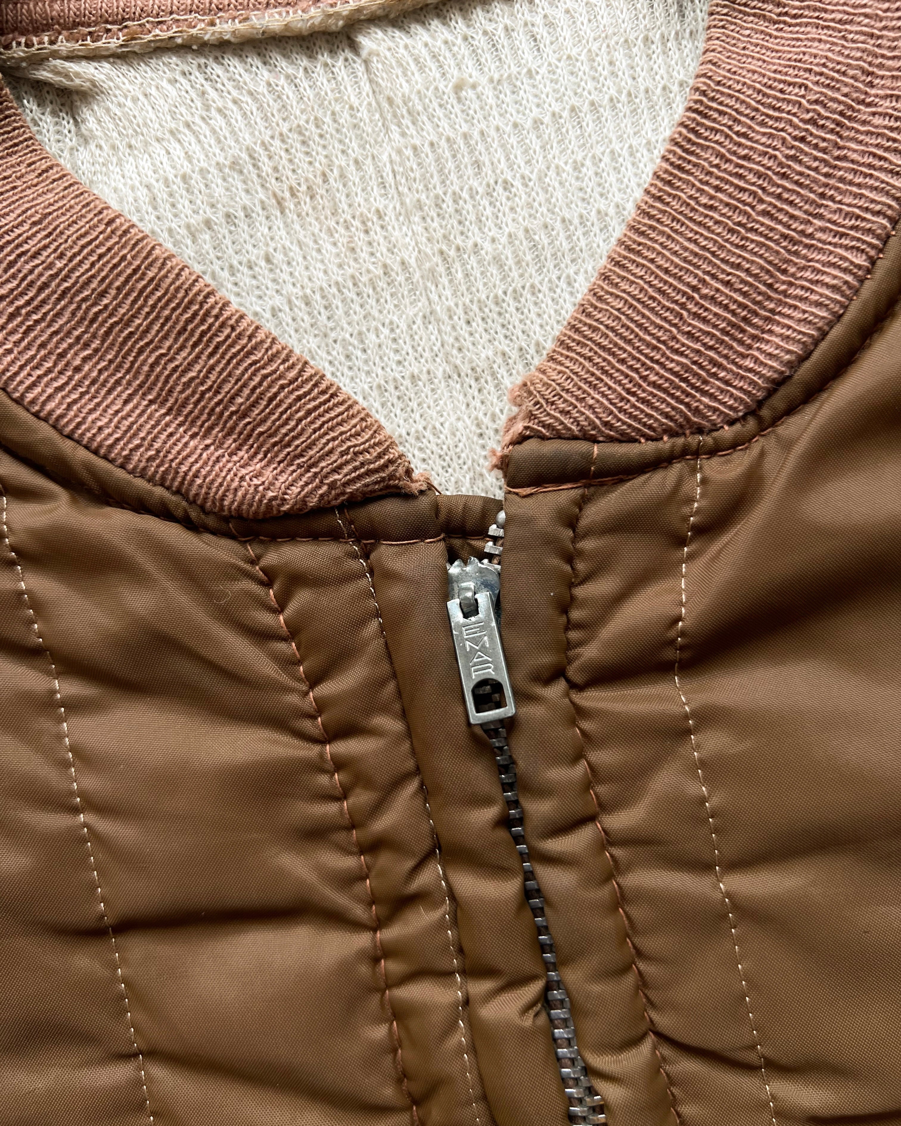 1960S QUILTED NYLON LINER JACKET (L)