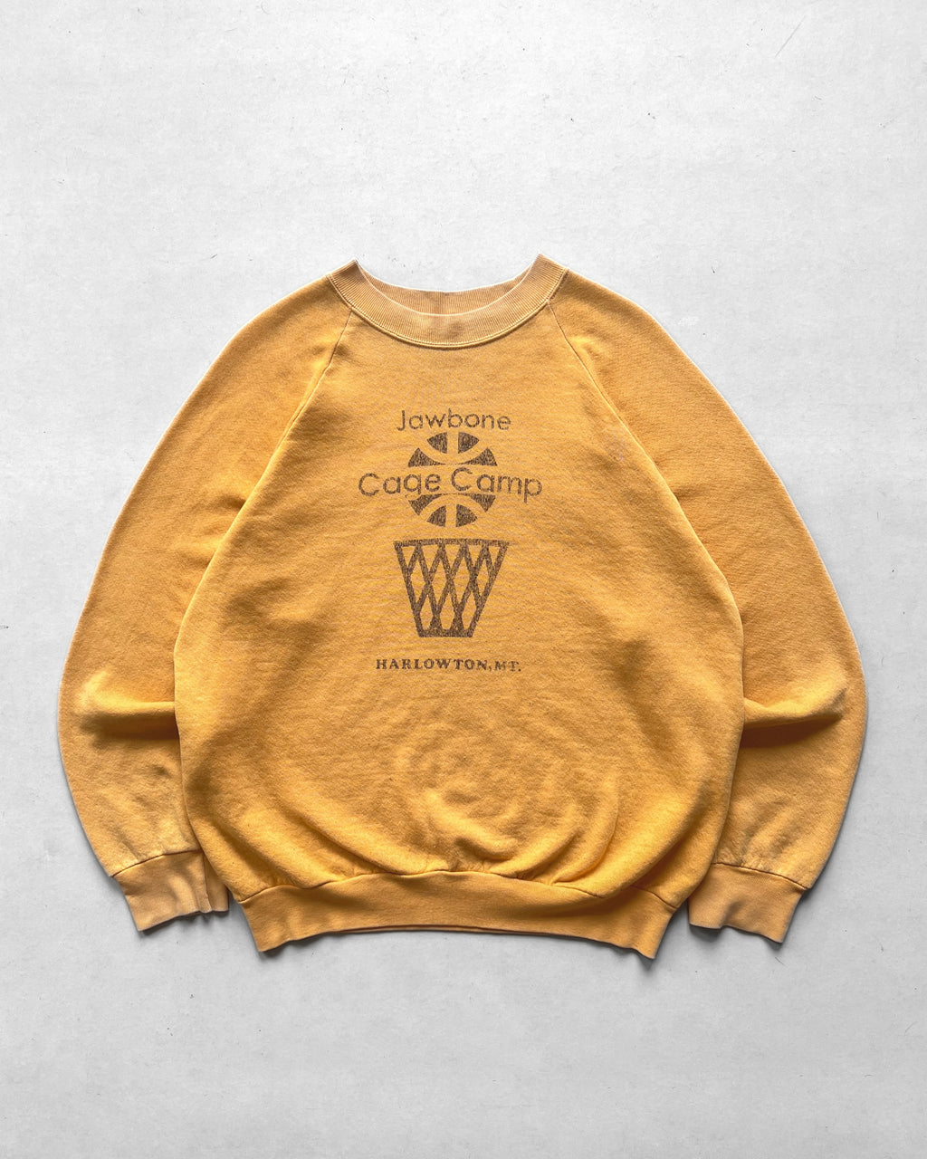 1990S 'JAWBONE BASKETBALL CAGE CAMP' SWEATSHIRT (L)