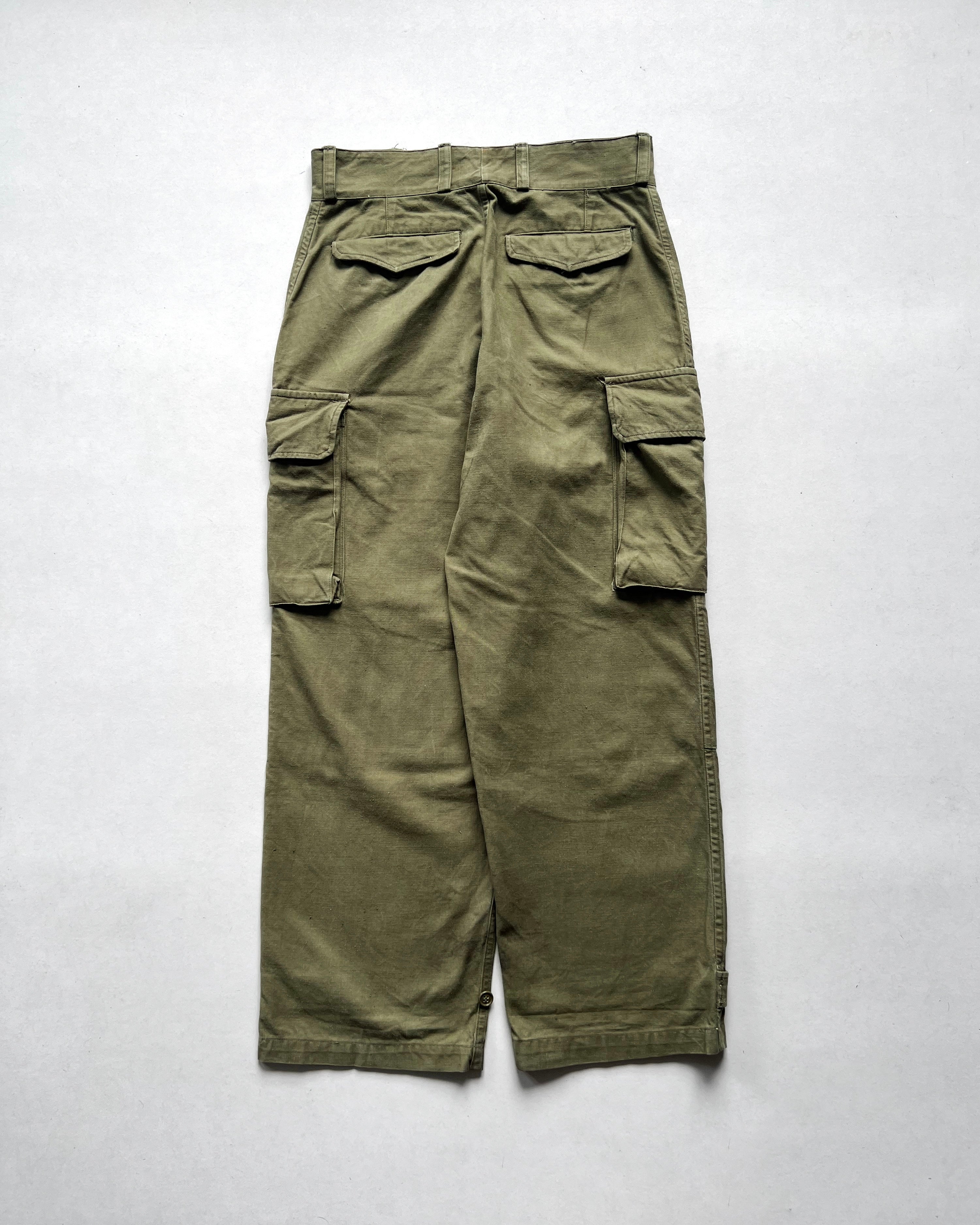 1950S FRENCH ARMY M-47 CARGO TROUSERS (33)