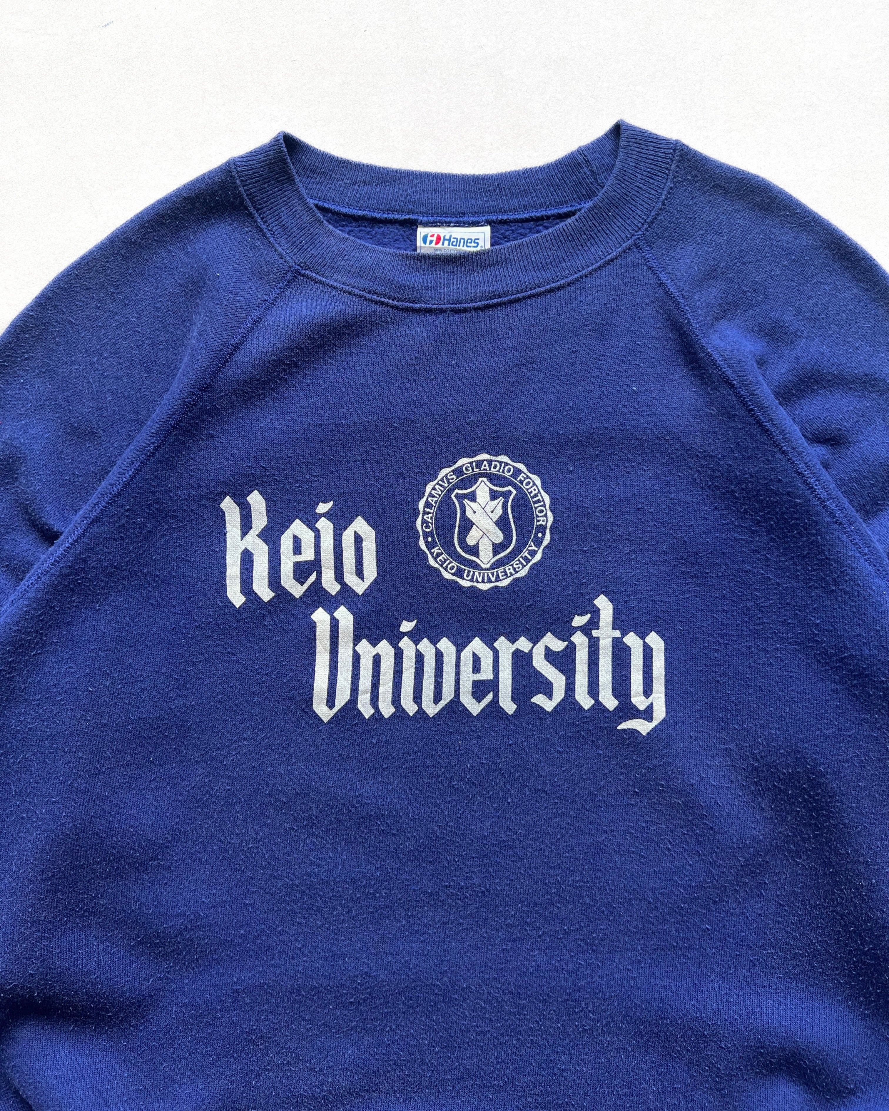 1980S 'KEIO UNIVERSITY' RAGLAN SWEATSHIRT (L)