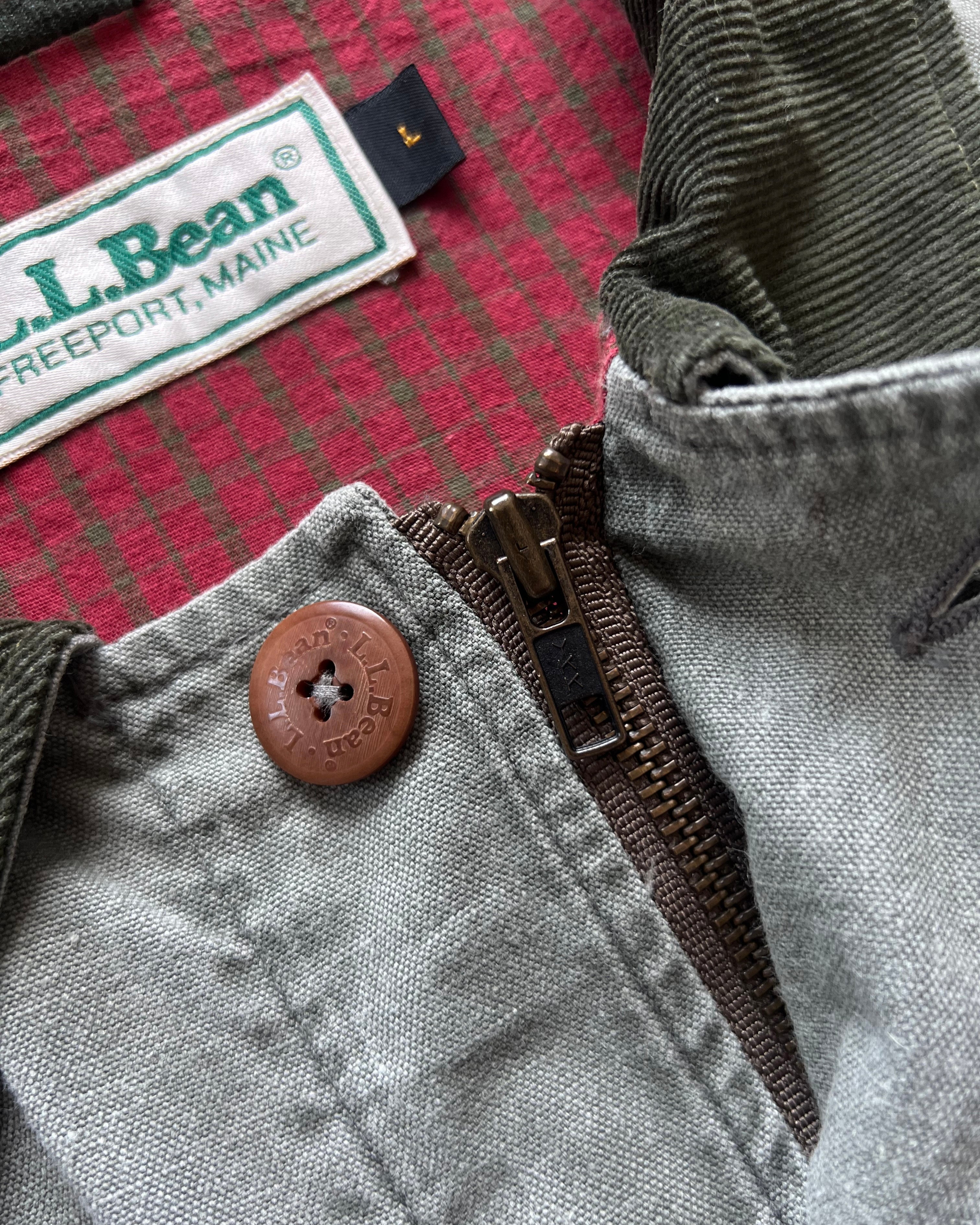 1980S L.L BEAN CANVAS HUNTING JACKET (L)