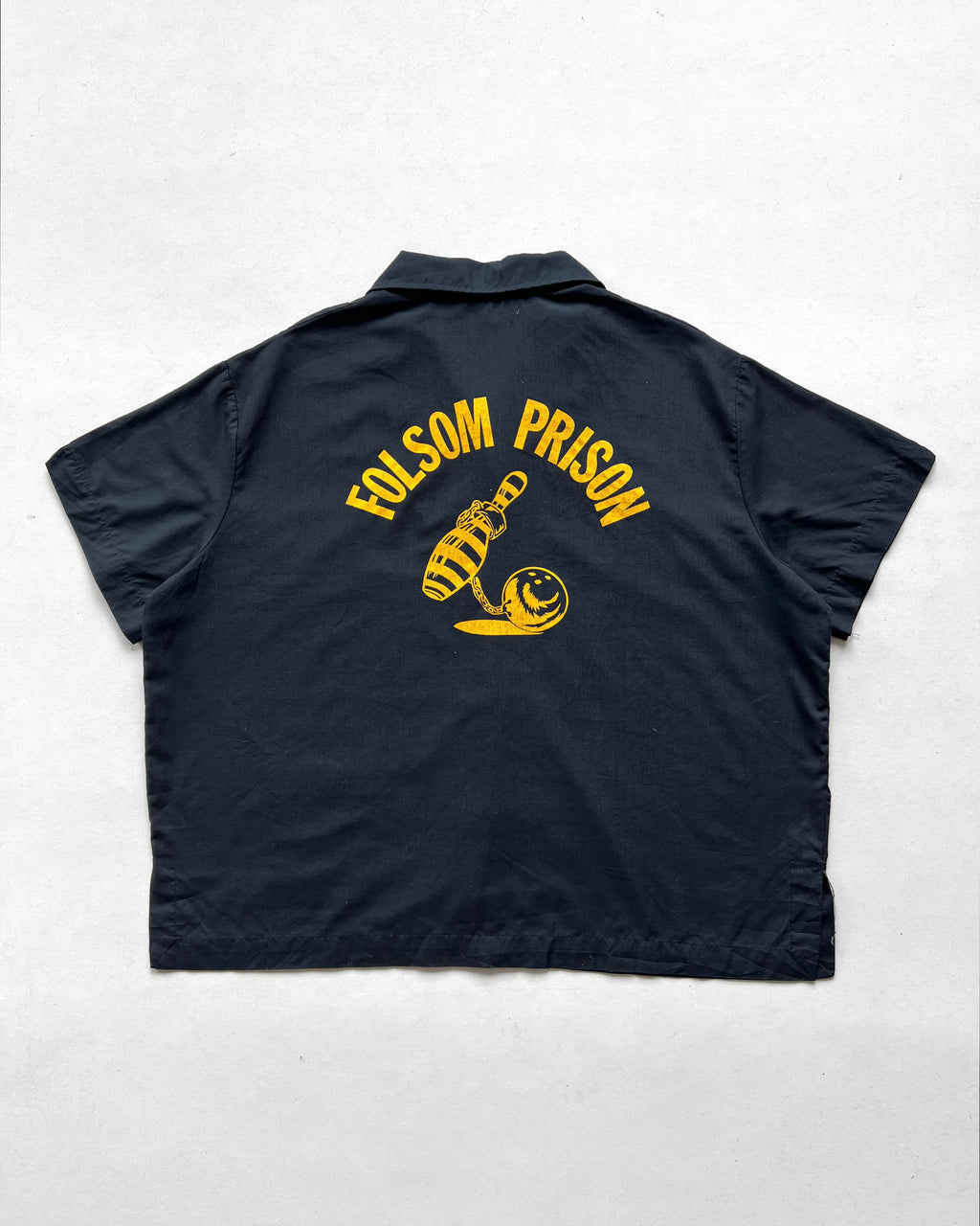 1970S IMPERIAL 'FOLSOM PRISON' BOWLING SHIRT (XL)
