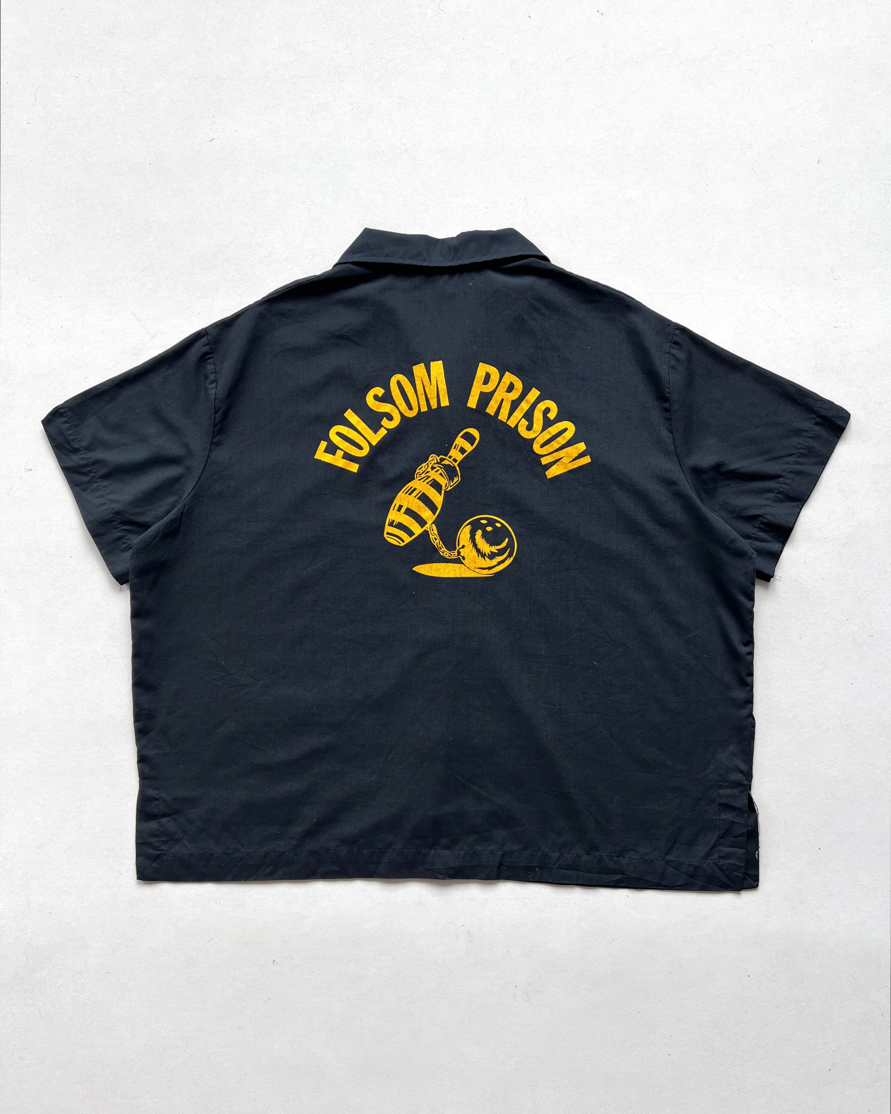 1970S IMPERIAL 'FOLSOM PRISON' BOWLING SHIRT (XL)