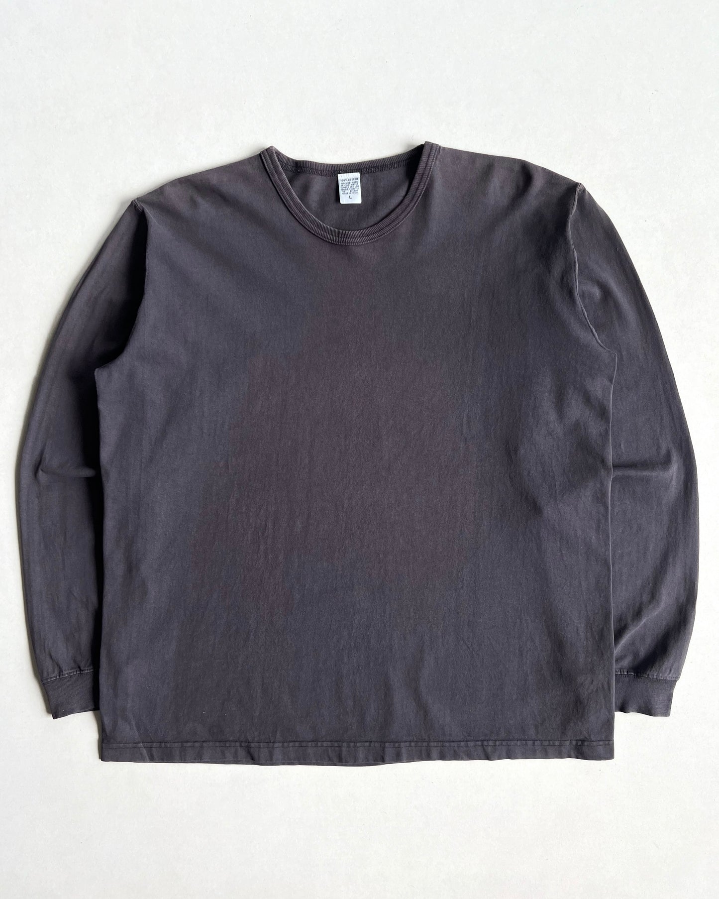 1990S FADED BLACK LONGSLEEVES TEE (L)