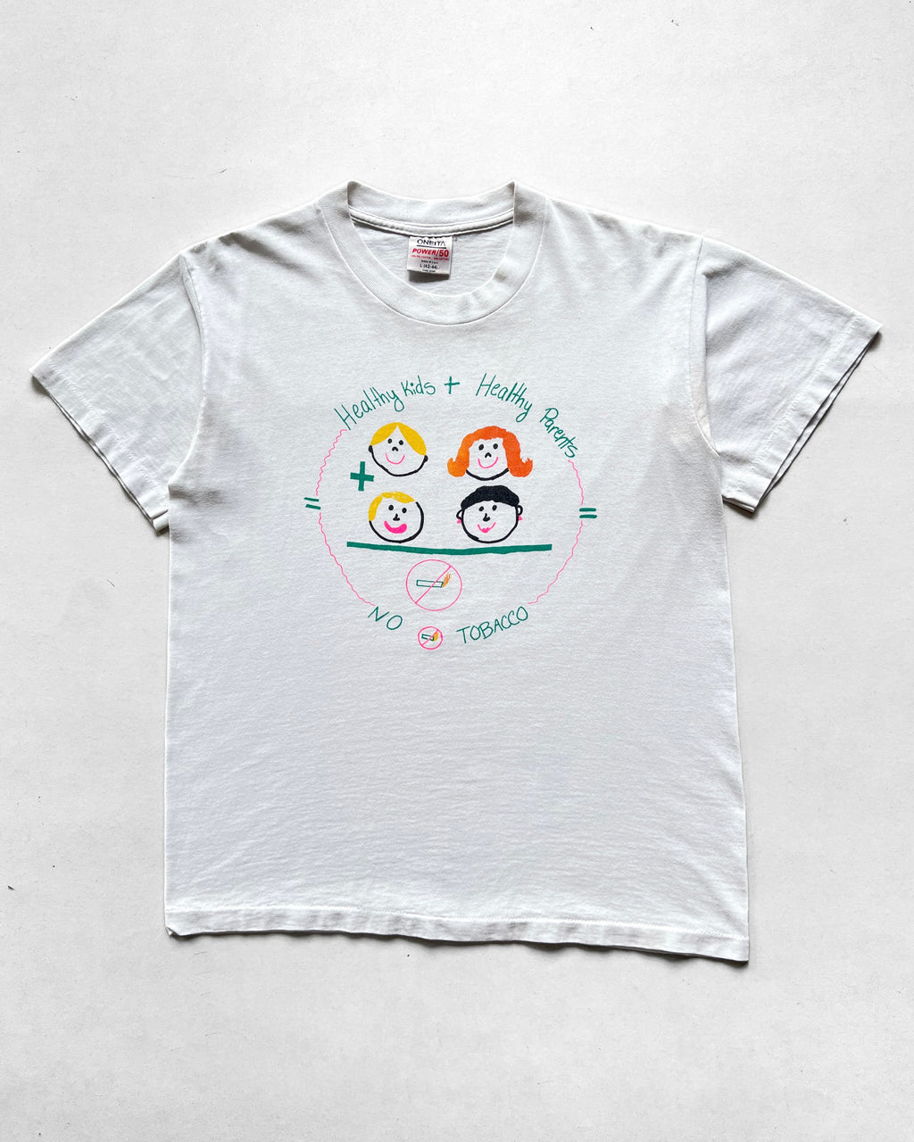 1990S 'NO TOBACCO' SINGLE STITCH TEE (L)