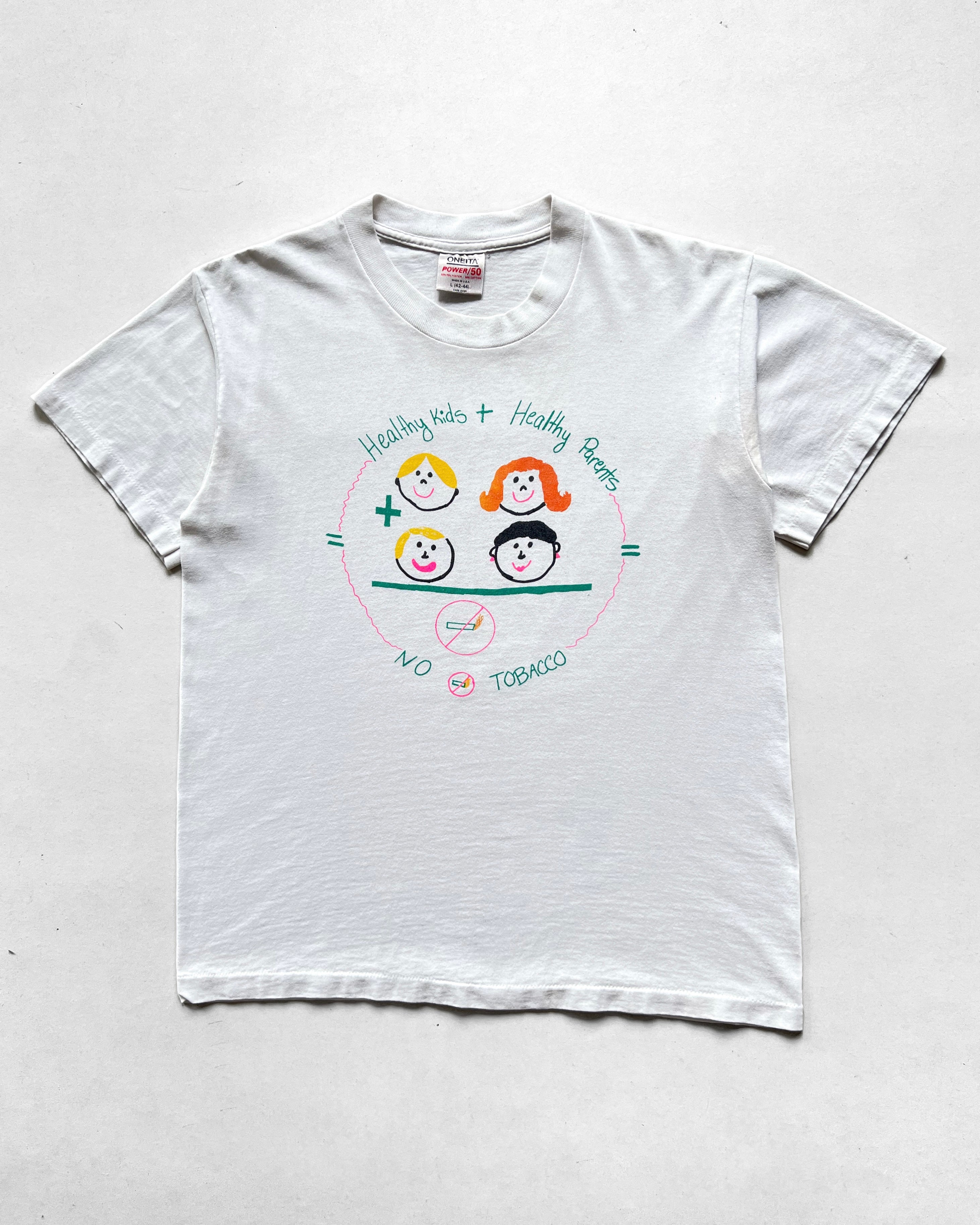 1990S 'NO TOBACCO' SINGLE STITCH TEE (L)