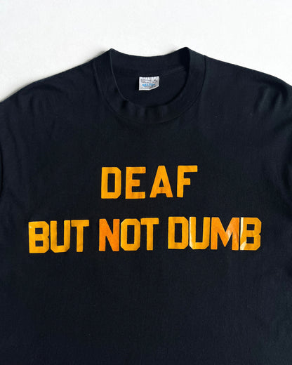 1970S 'DEAF BUT NOT DUMB' SINGLE STITCH TEE (XL)