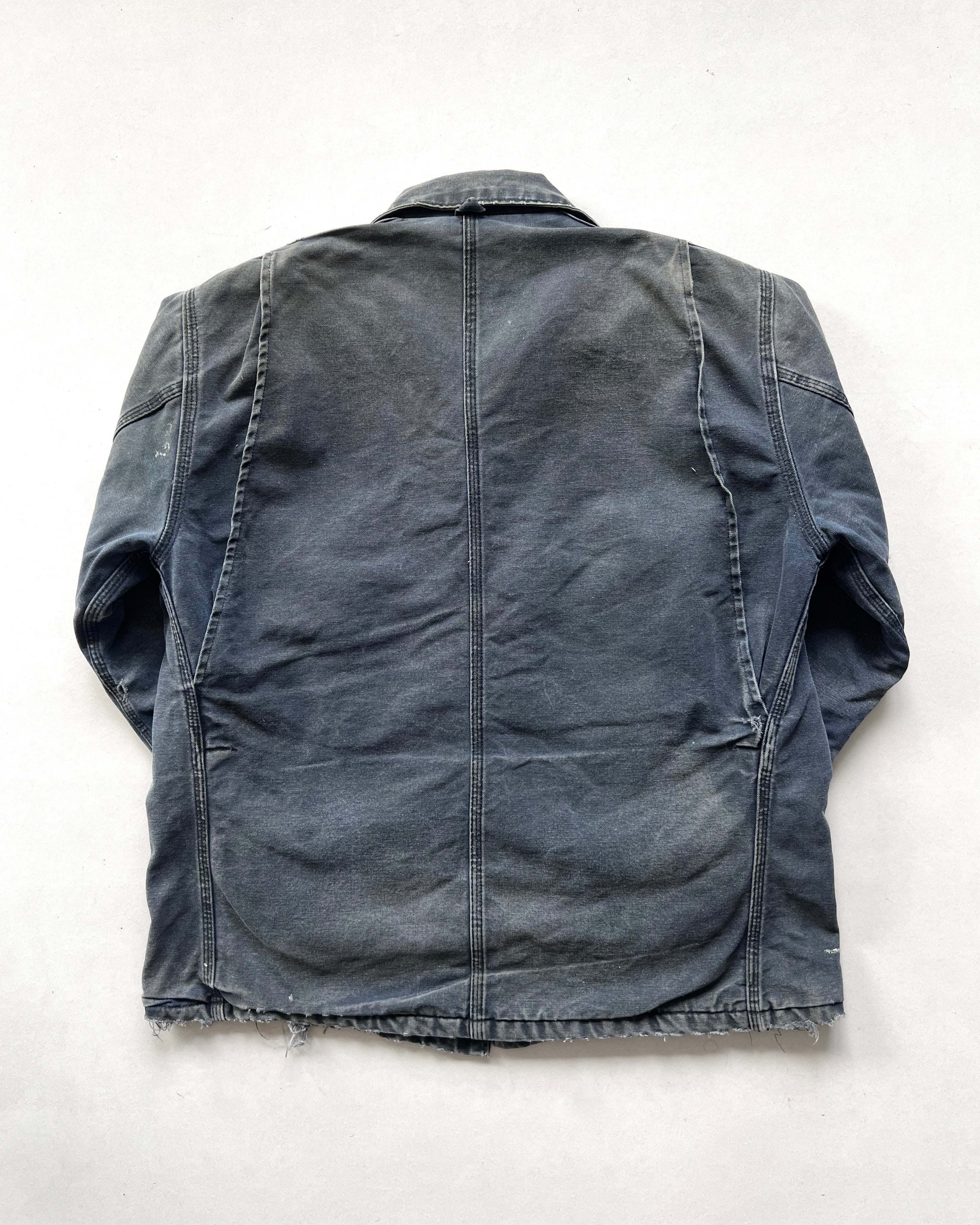 1990S FADED CARHARTT CANVAS CHORE JACKET (L)