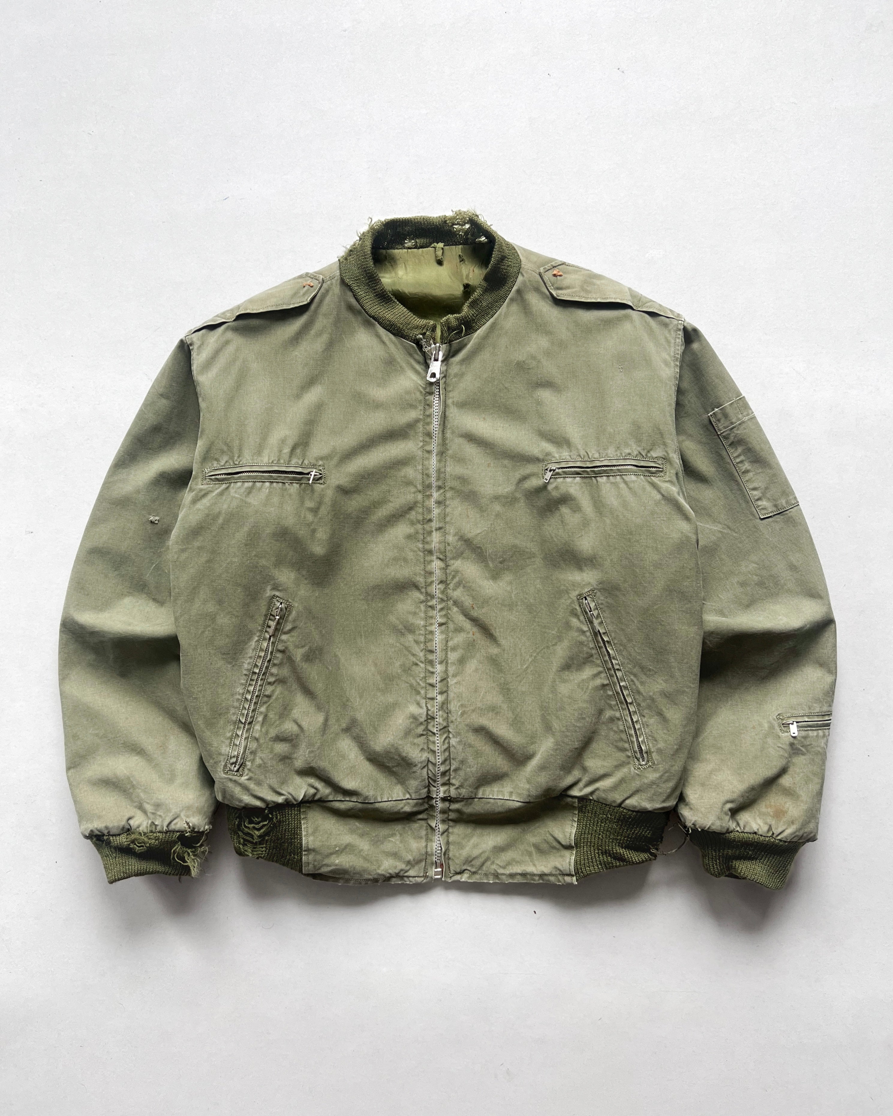 1950S GERMAN MULTI-POCKETS MILITARY JACKET (L)