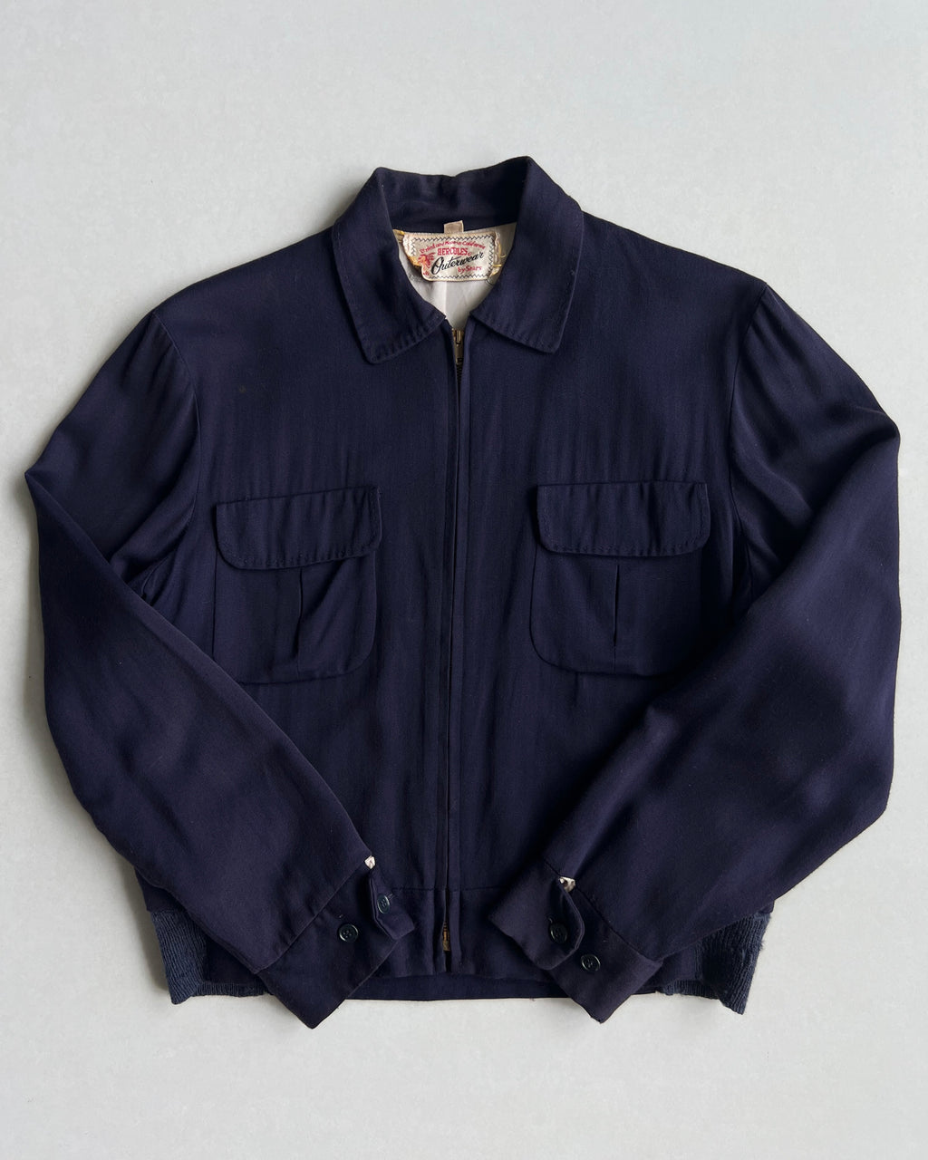 1950S PURPLE GABARDINE ROCKABILLY RICKY JACKET (S-L)