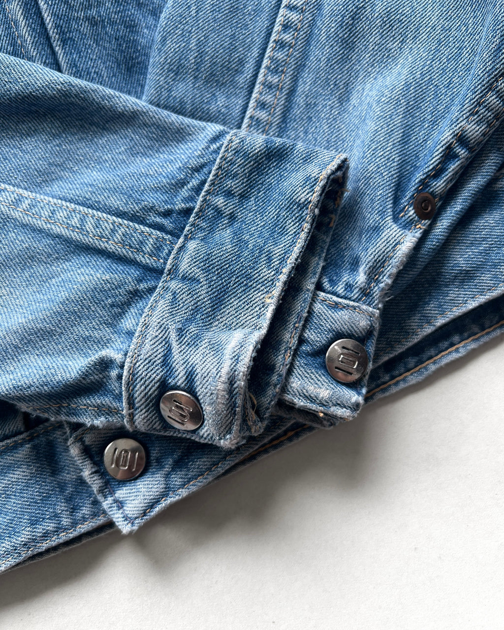1960S MONTGOMERY WARD 101 TYPE II SELVEDGE DENIM JACKET (M)
