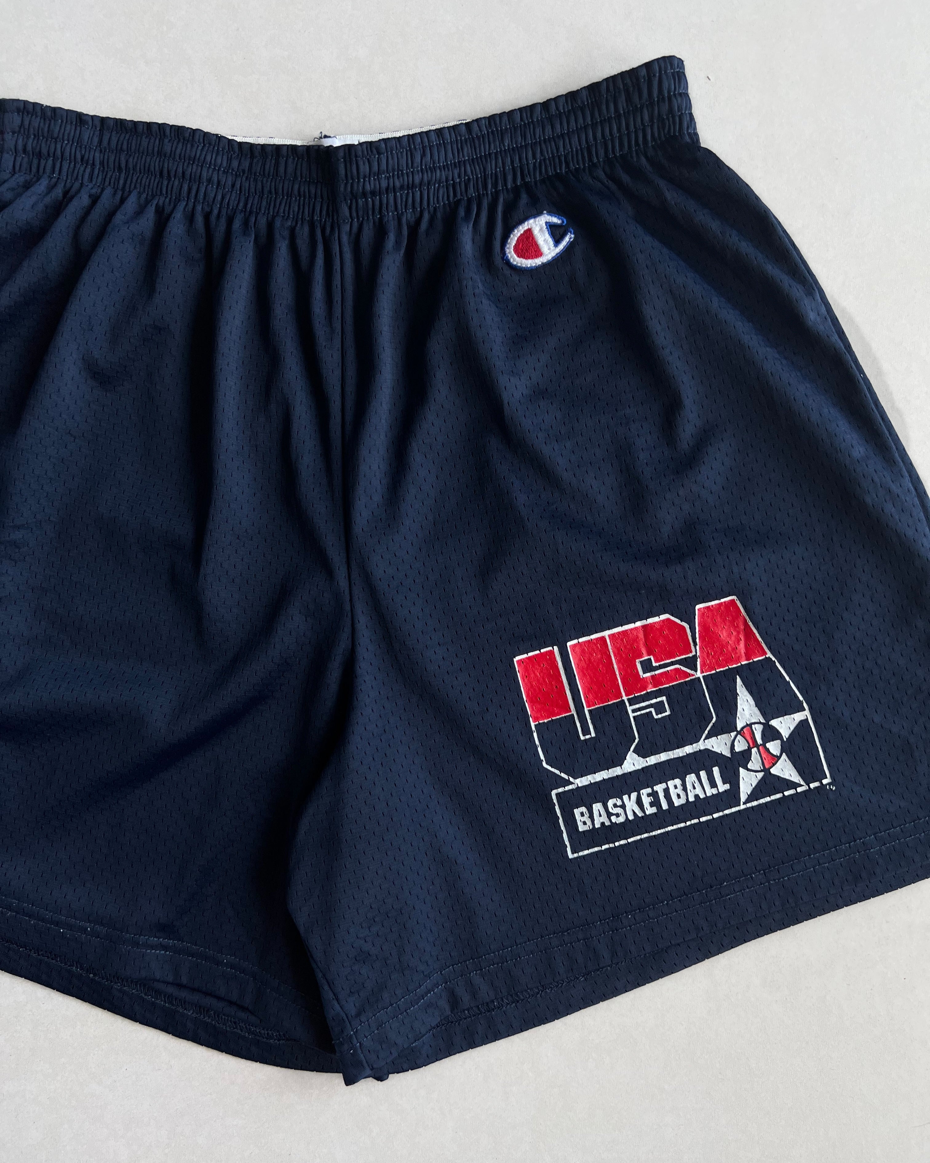 1990S CHAMPION USA BASKETBALL DREAM TEAM NYLON SHORTS (L)