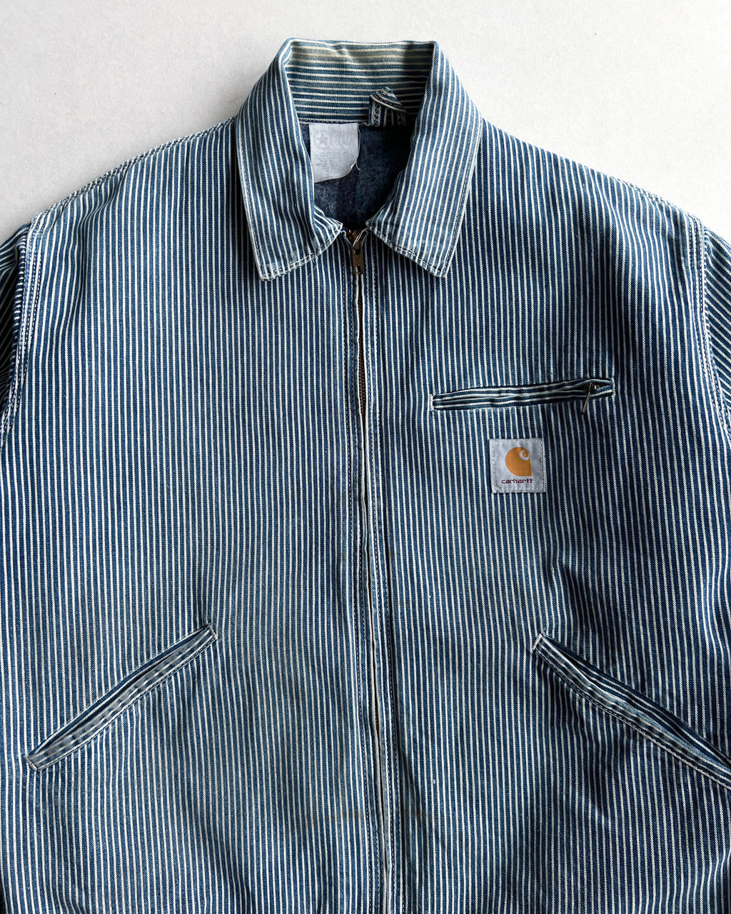 1980S HICKORY CARHARTT DETROIT WORK JACKET (L)