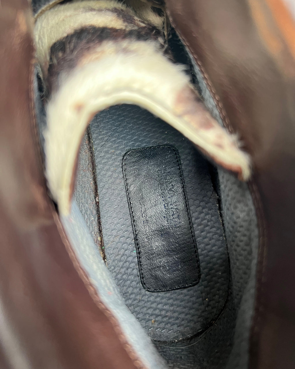 2005 JUNYA WATANABE COMME DES GARÇON CALF FUR HIKING BOOTS (41.5)