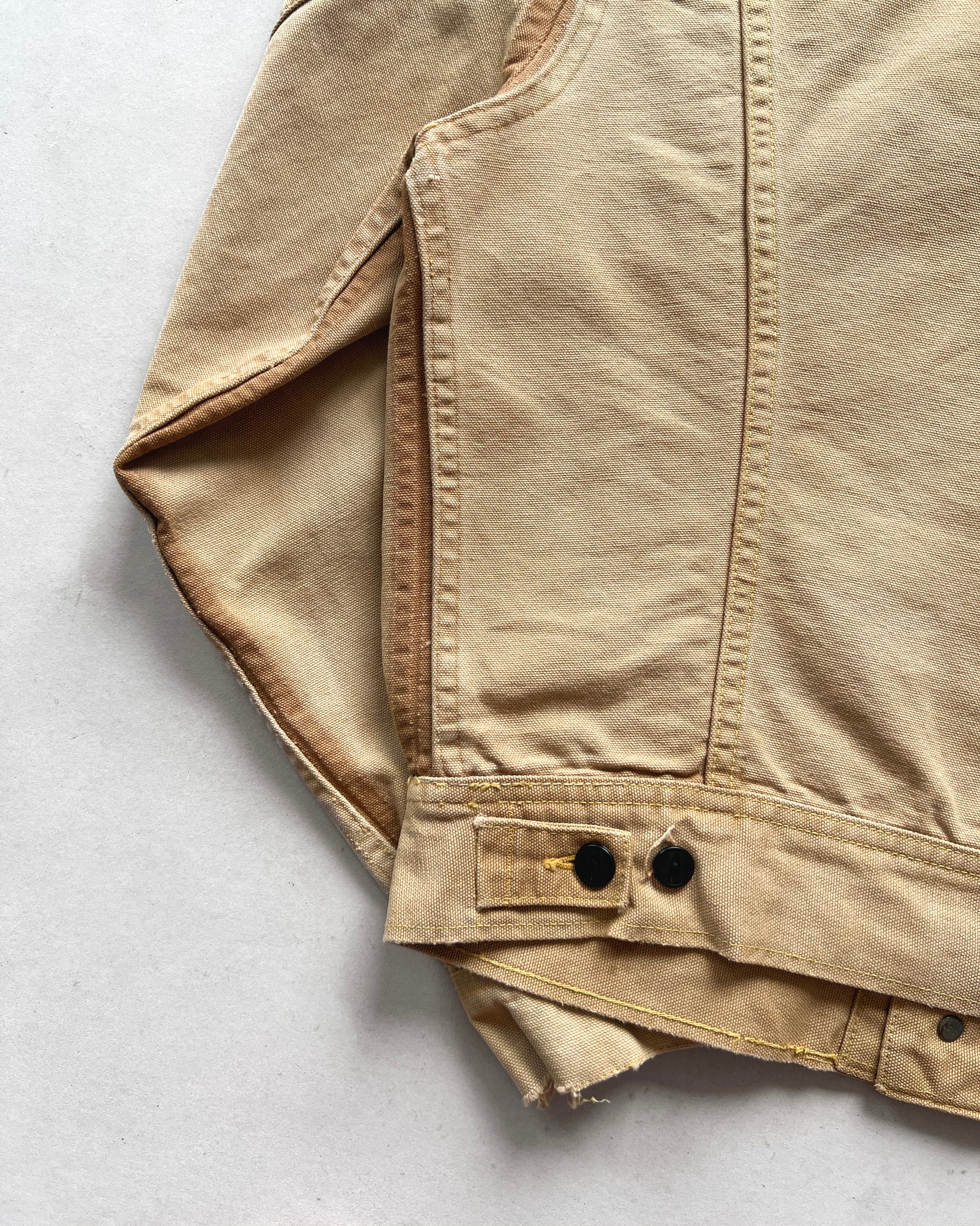 1970S LEE 220-0320 BROWN DUCK CANVAS JACKET (M)