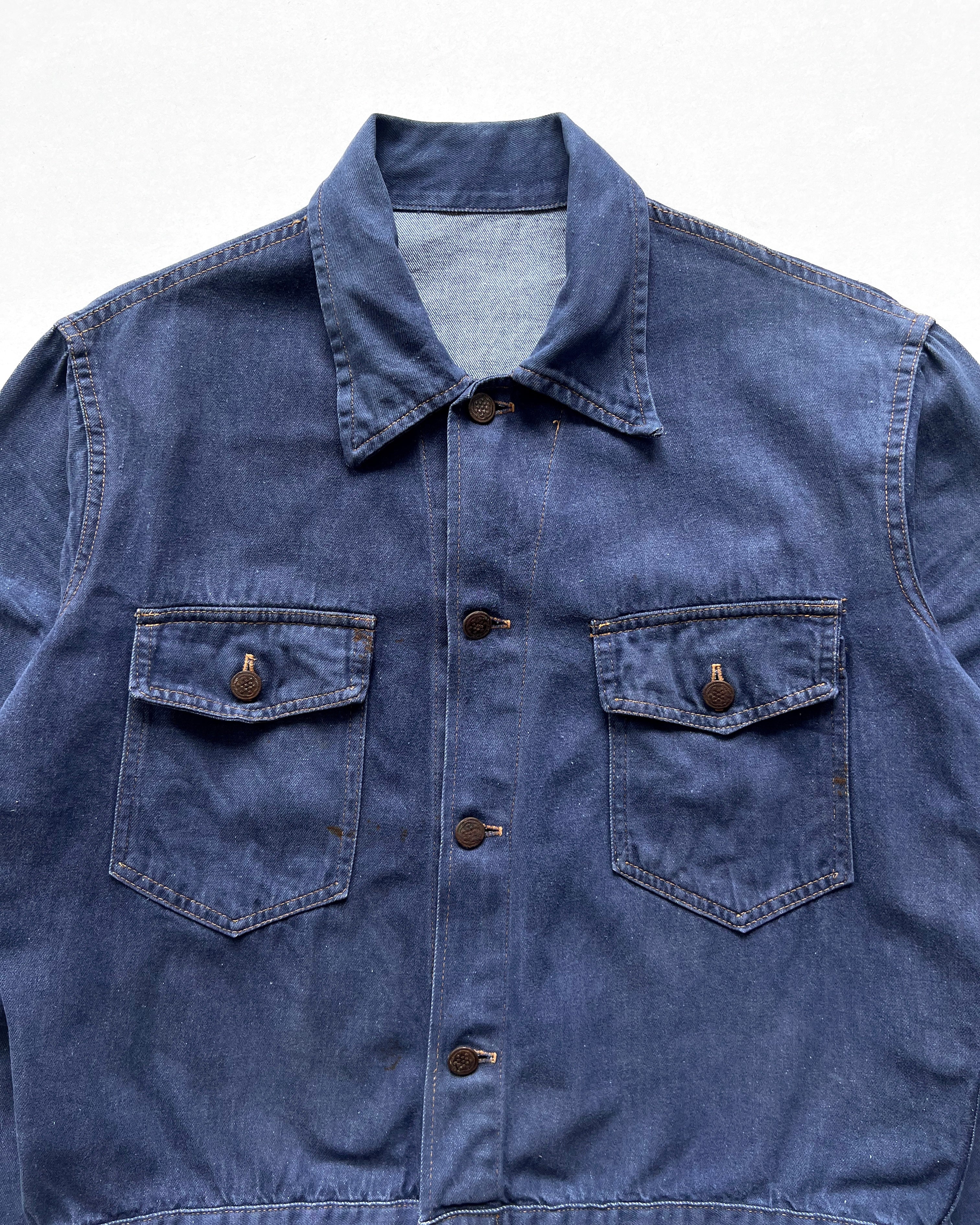 1950S BREVETE SGDG EURO 13 STARS DENIM JACKET (L)