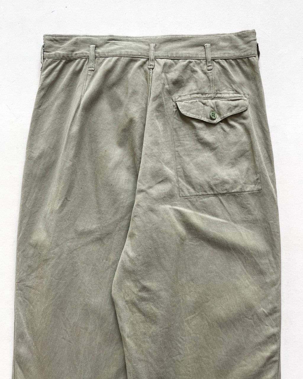 1950S FRENCH DOUBLE KNEE WORK PANTS (33)