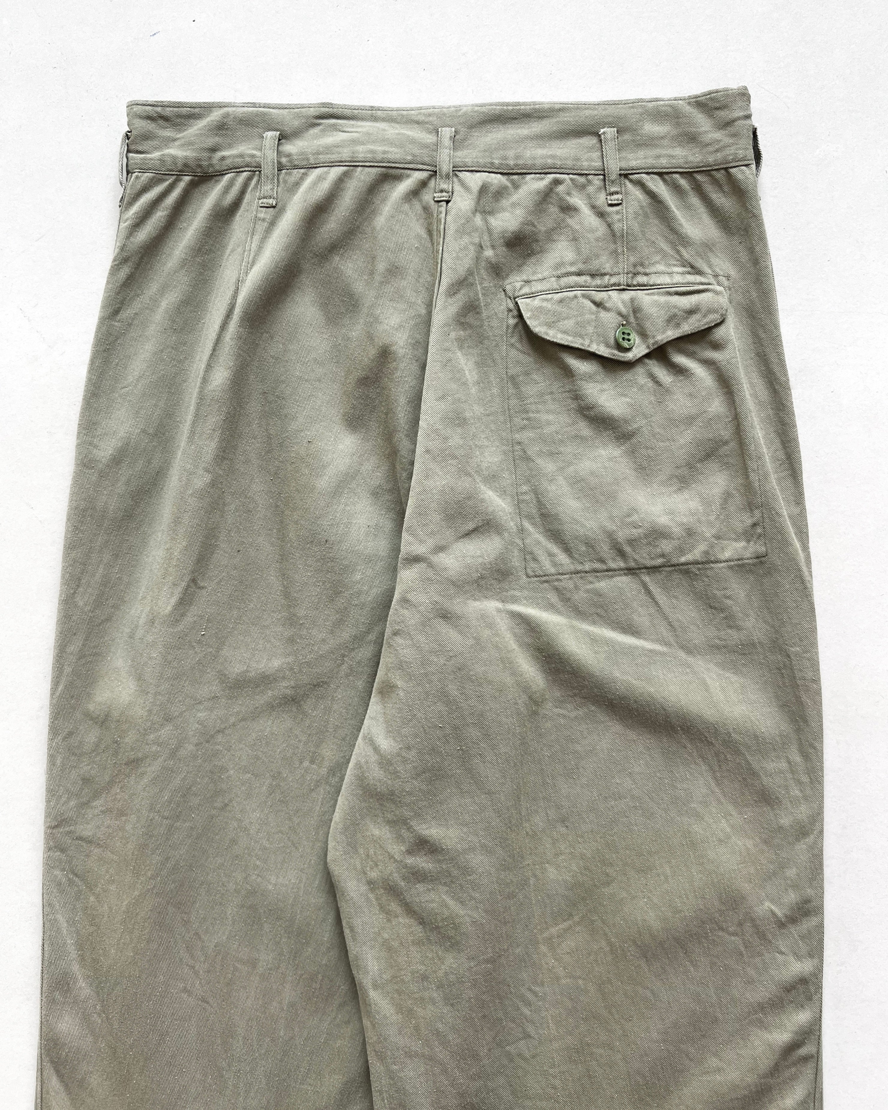 1950S FRENCH DOUBLE KNEE WORK PANTS (33)