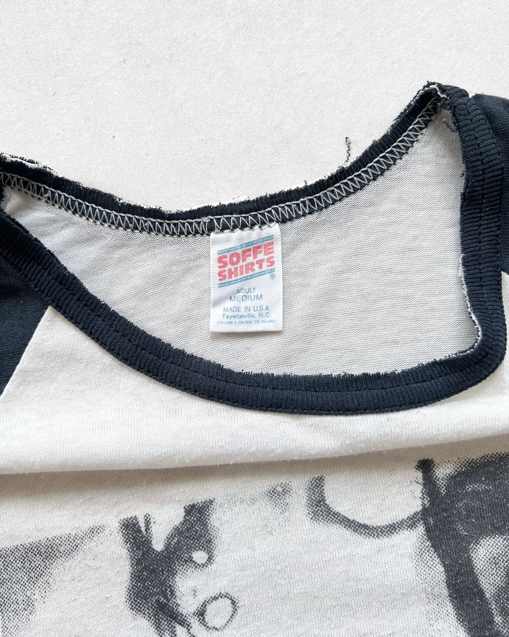 1990S 'NIRVANA KURT KOBAIN'S DEATH' RAGLAN TEE (M)