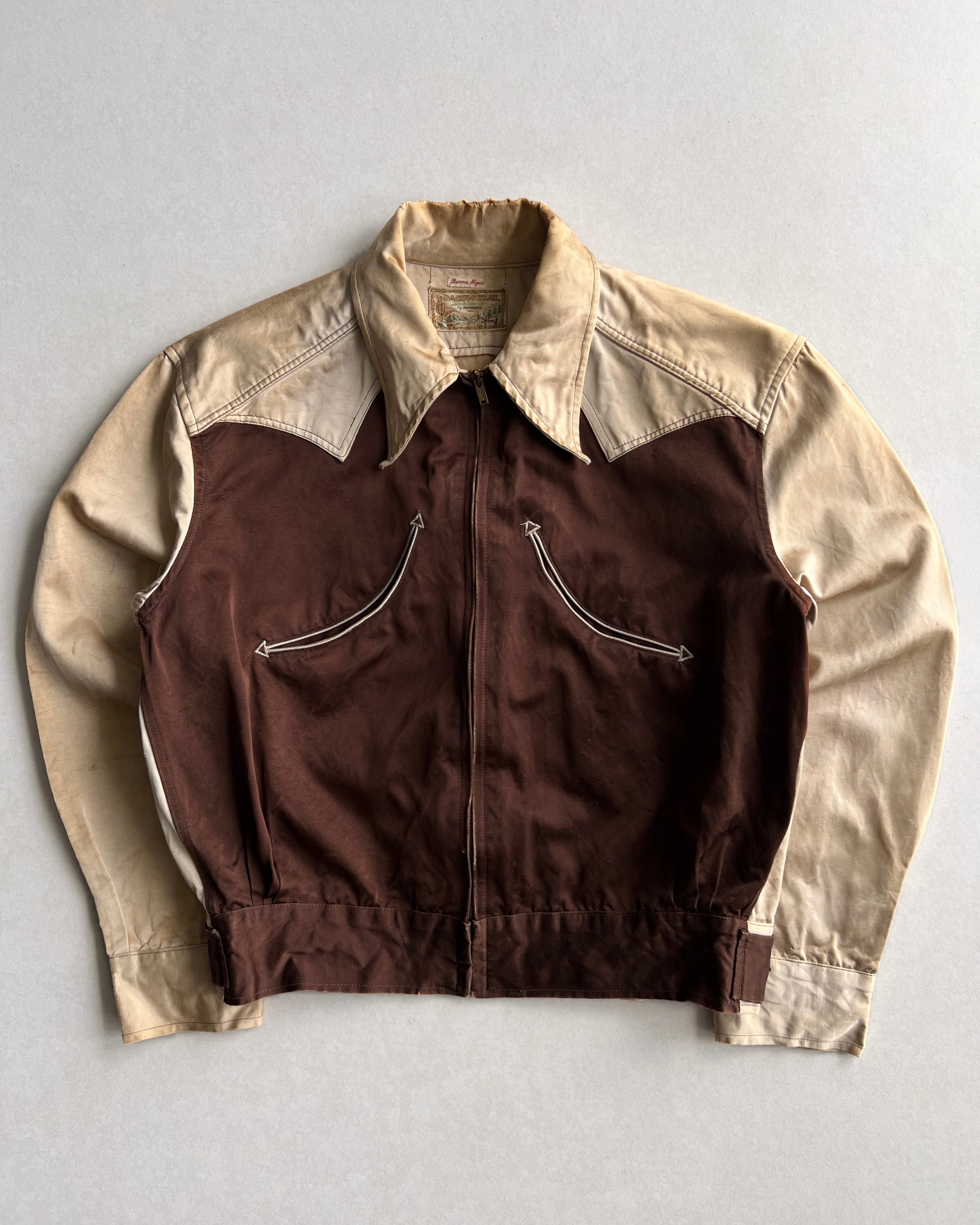 1930S/1940S PACIFIC TRIAL WESTERN ZIP-UP JACKET (L)