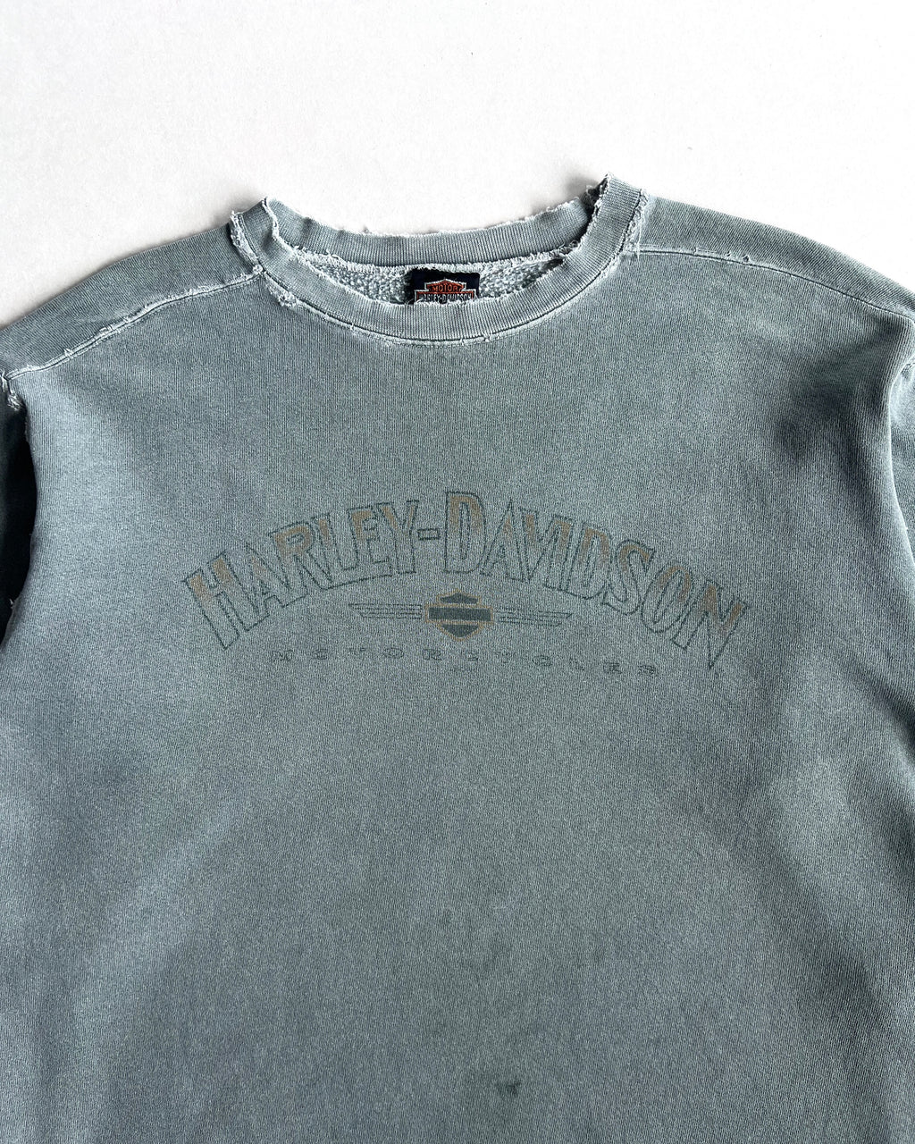 1990S FADED HARLEY DAVISON DISTRESSED SWEATSHIRT (L)
