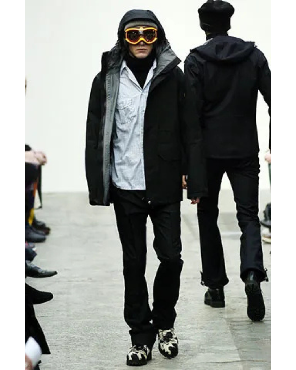 2005 JUNYA WATANABE COMME DES GARÇON CALF FUR HIKING BOOTS (41.5)