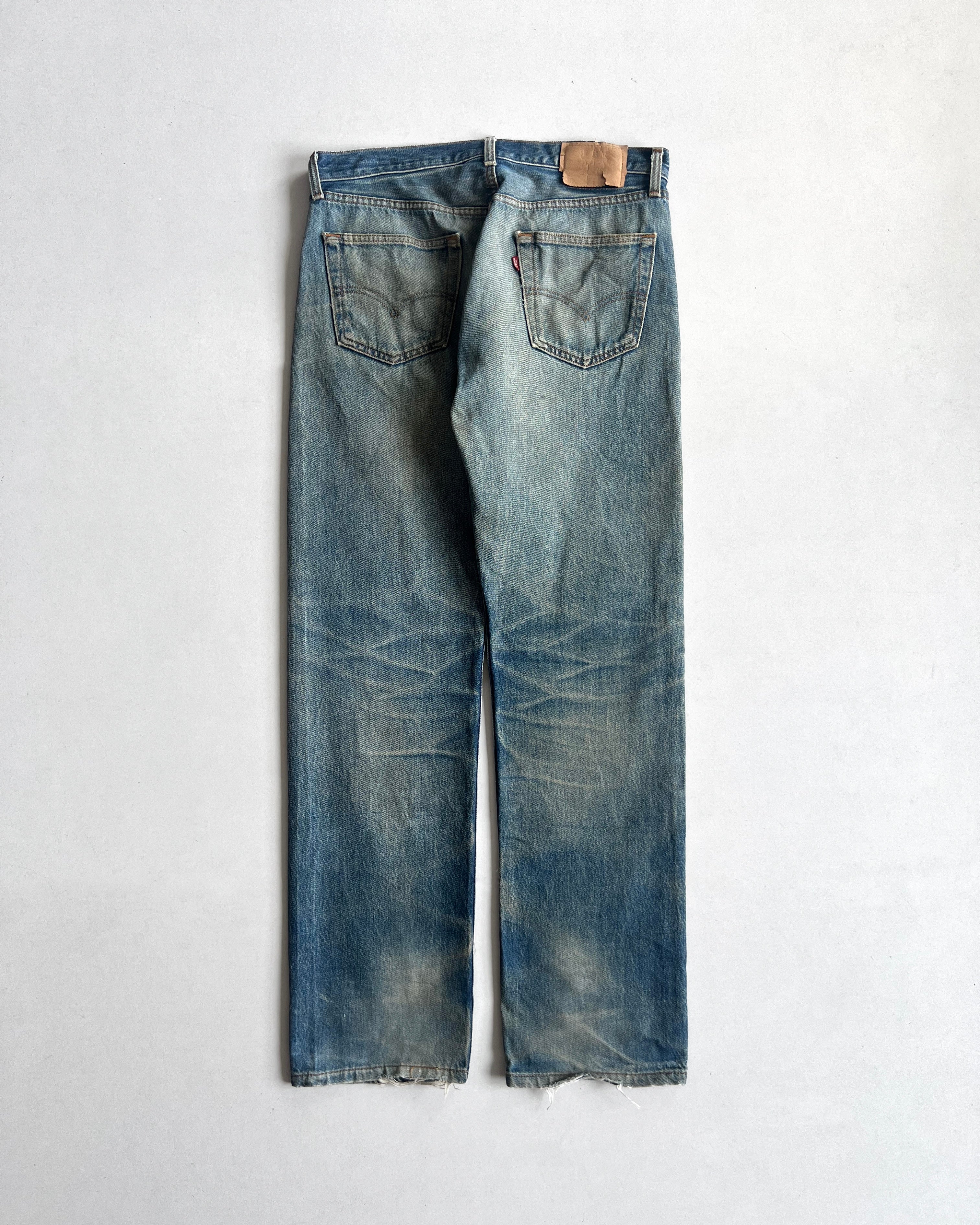 1990S FADED WASHED LEVI'S 501 JEANS (34)