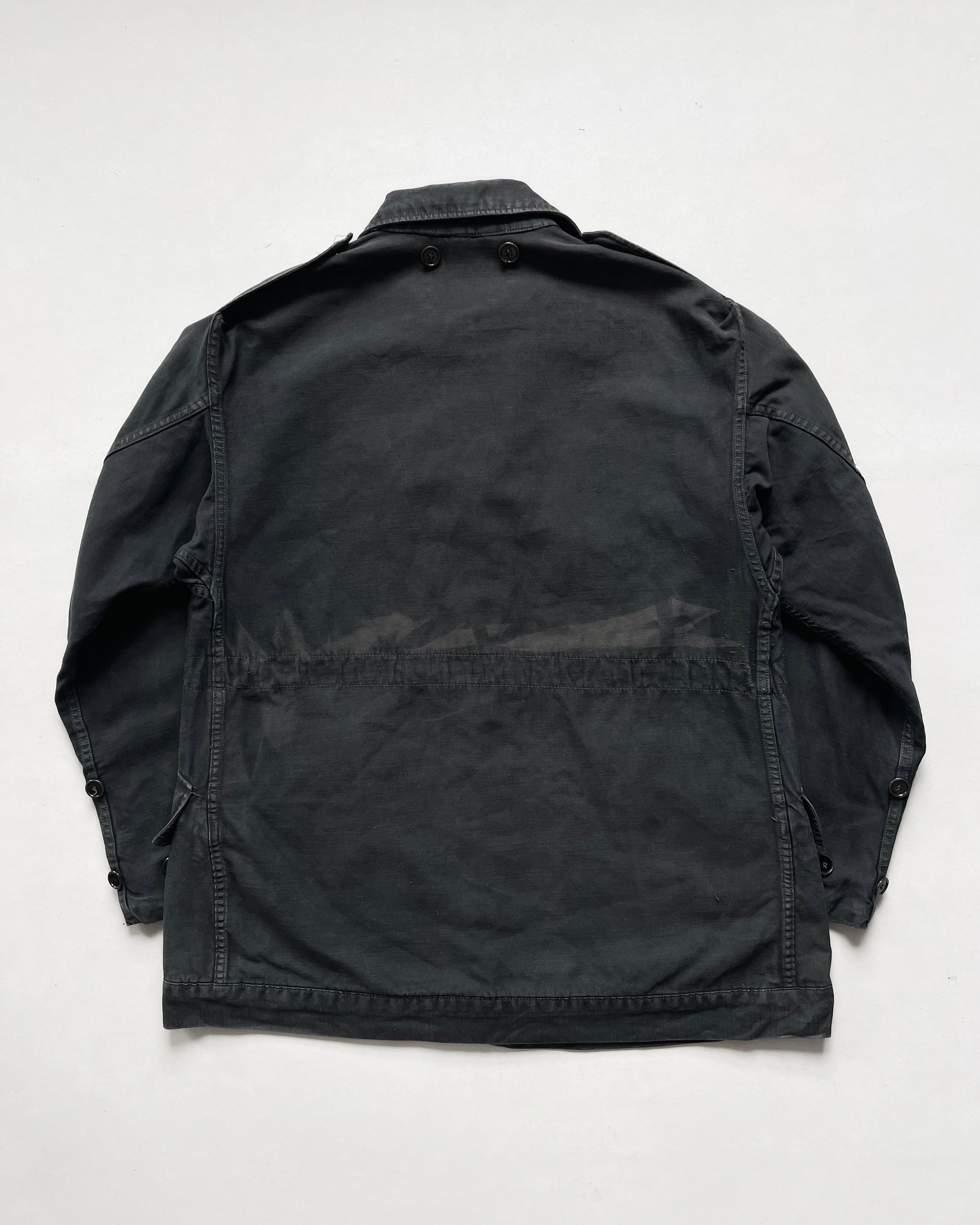 1960S OVERDYED DUTCH ARMY FIELD JACKET (M)