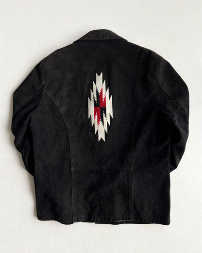 1970S RANCHER SCHOTT NAVAJO WESTERN SUEDE JACKET (L)