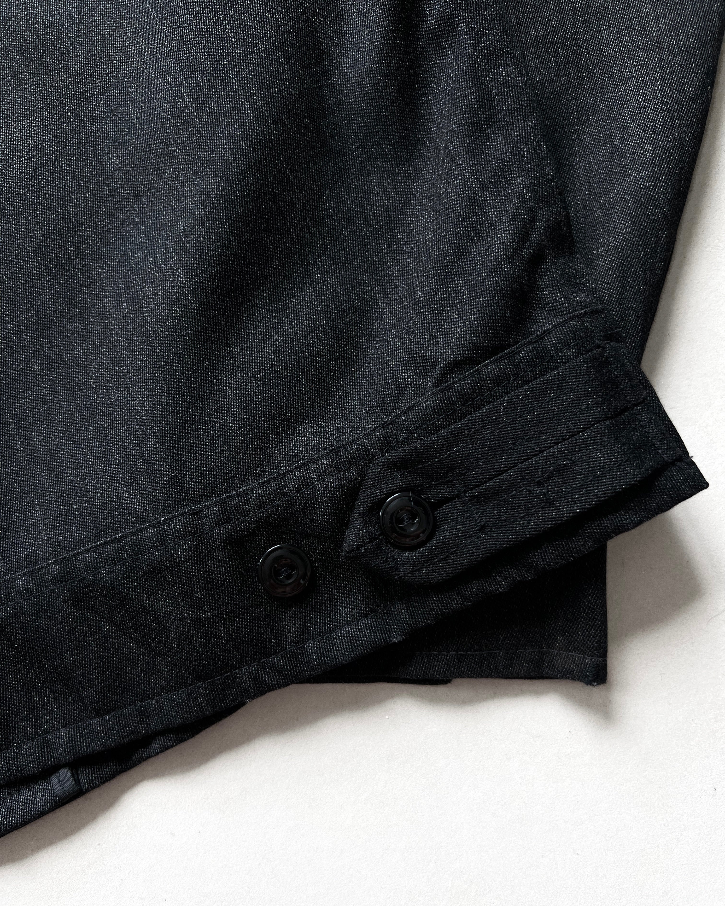 1950S BLACK SALT & PEPPER WORK JACKET (L)