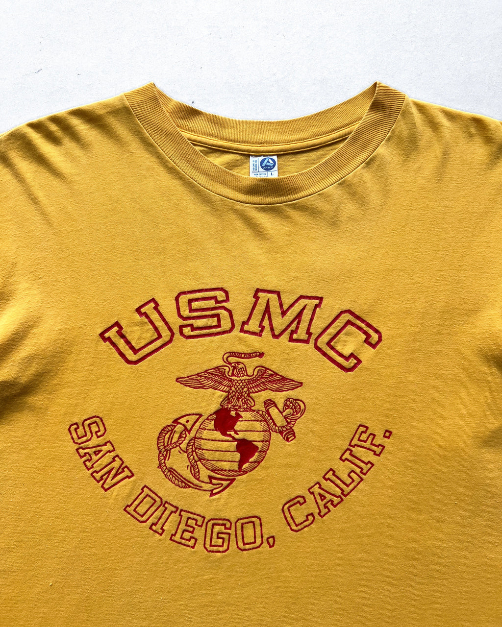 1970S USMC SAN DIEGO CALIF TEE (M)