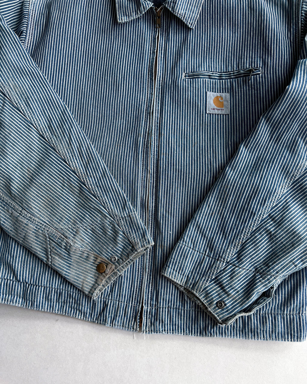 1980S HICKORY CARHARTT DETROIT WORK JACKET (L)