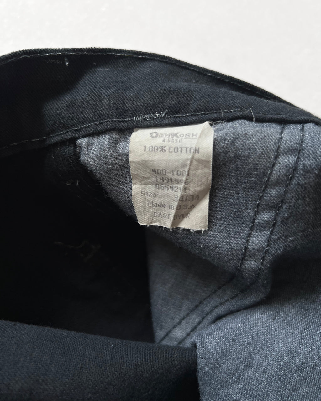 1970S BLACK OSHKOSH B'GOSH CARPENTER PANTS (34)