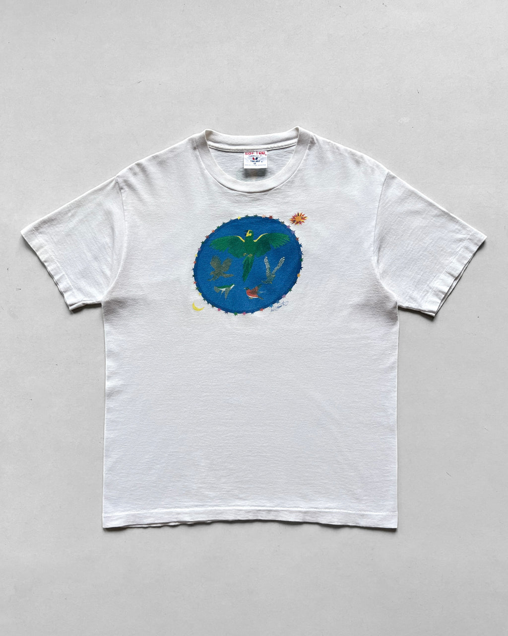 1990S BIRDS GRAPHIC SINGLE STITCH TEE (M)