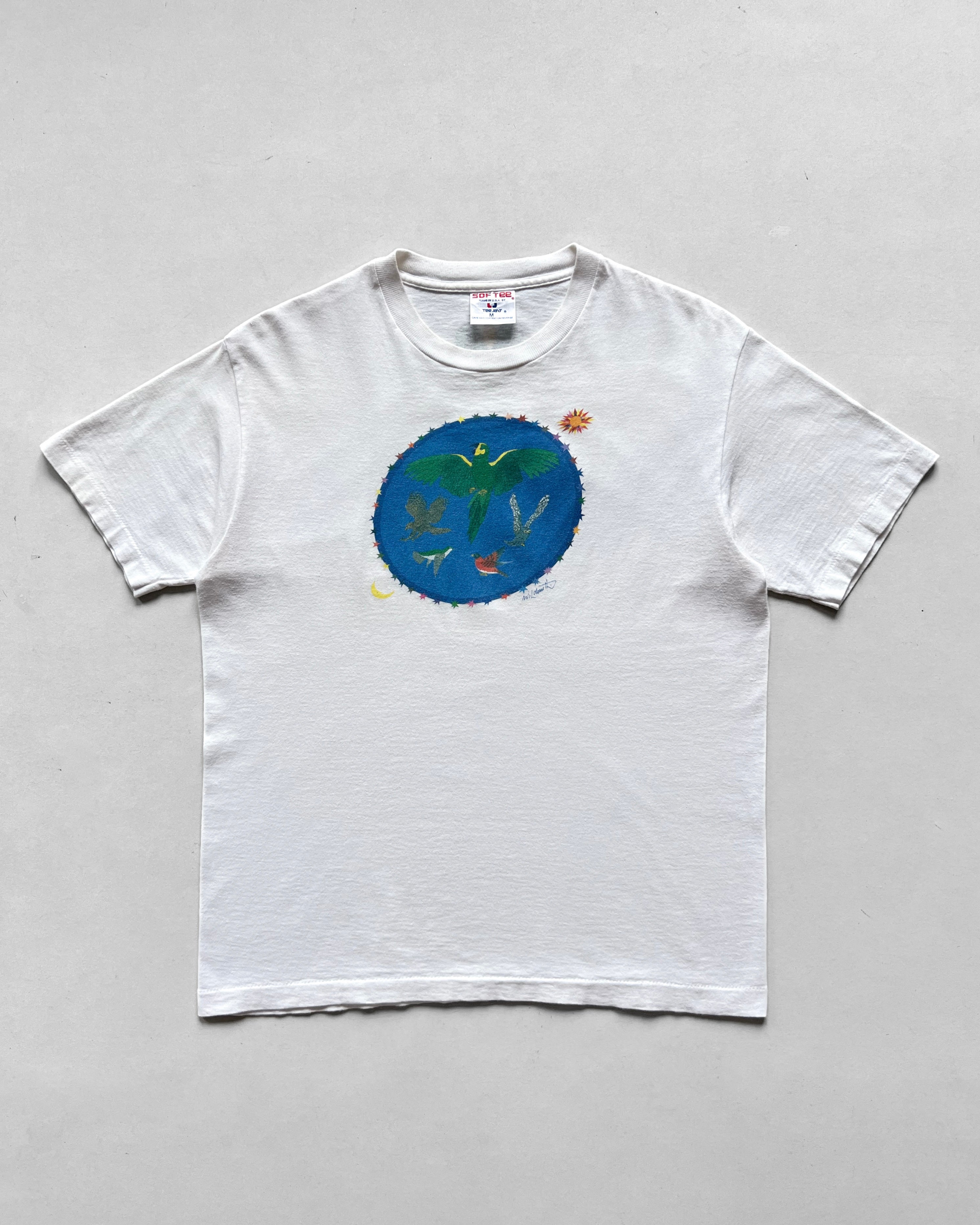 1990S BIRDS GRAPHIC SINGLE STITCH TEE (M)
