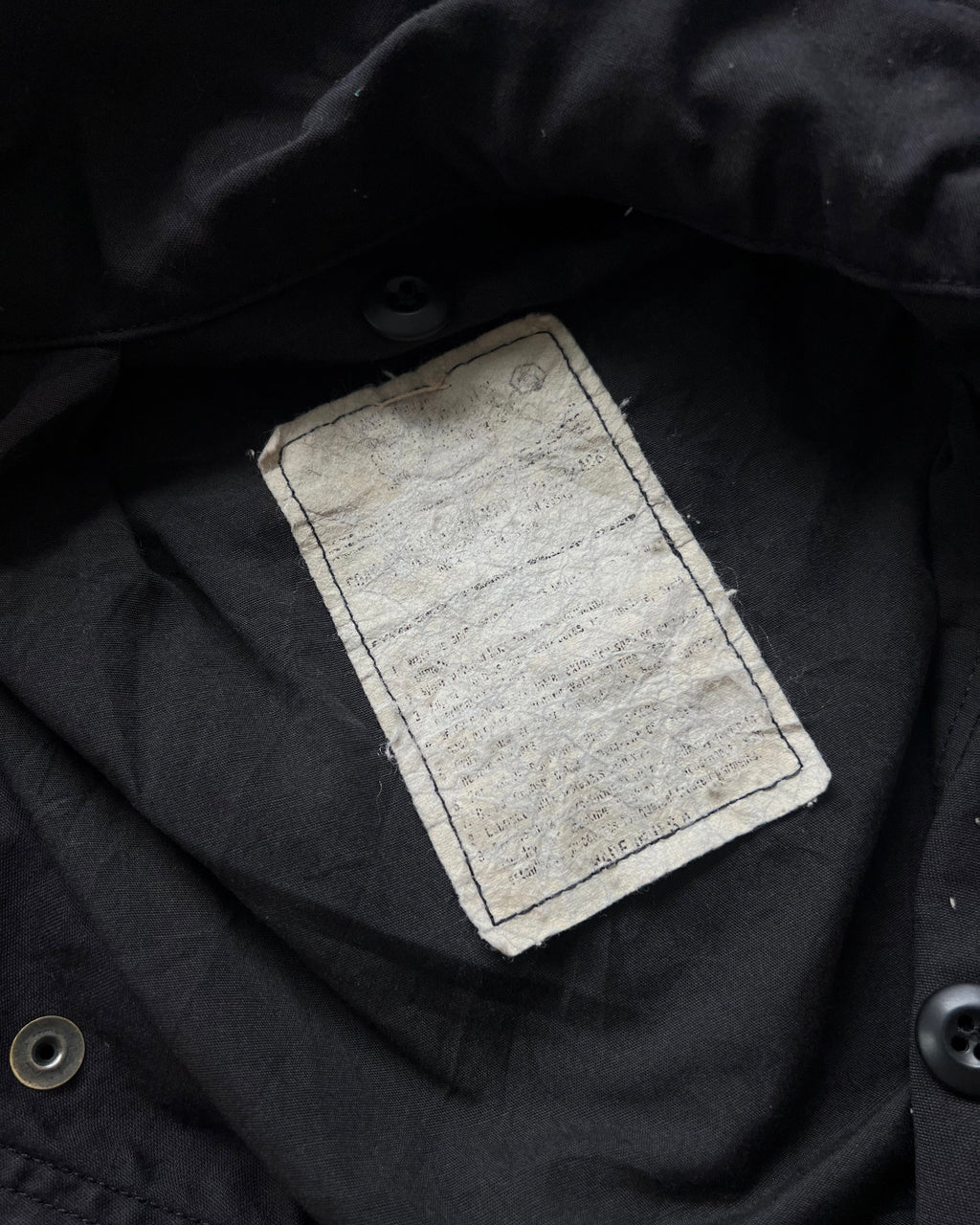 1980S BLACK ALPHA INDUSTRY US ARMY M65 FIELD JACKET (L)