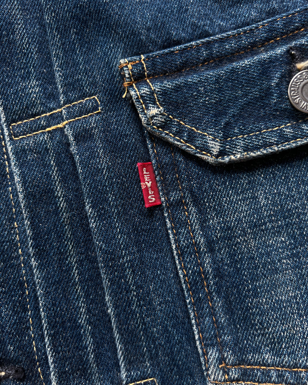 1990S LVC 507 BIG E TYPE II SELVEDGE DENIM JACKET (48)