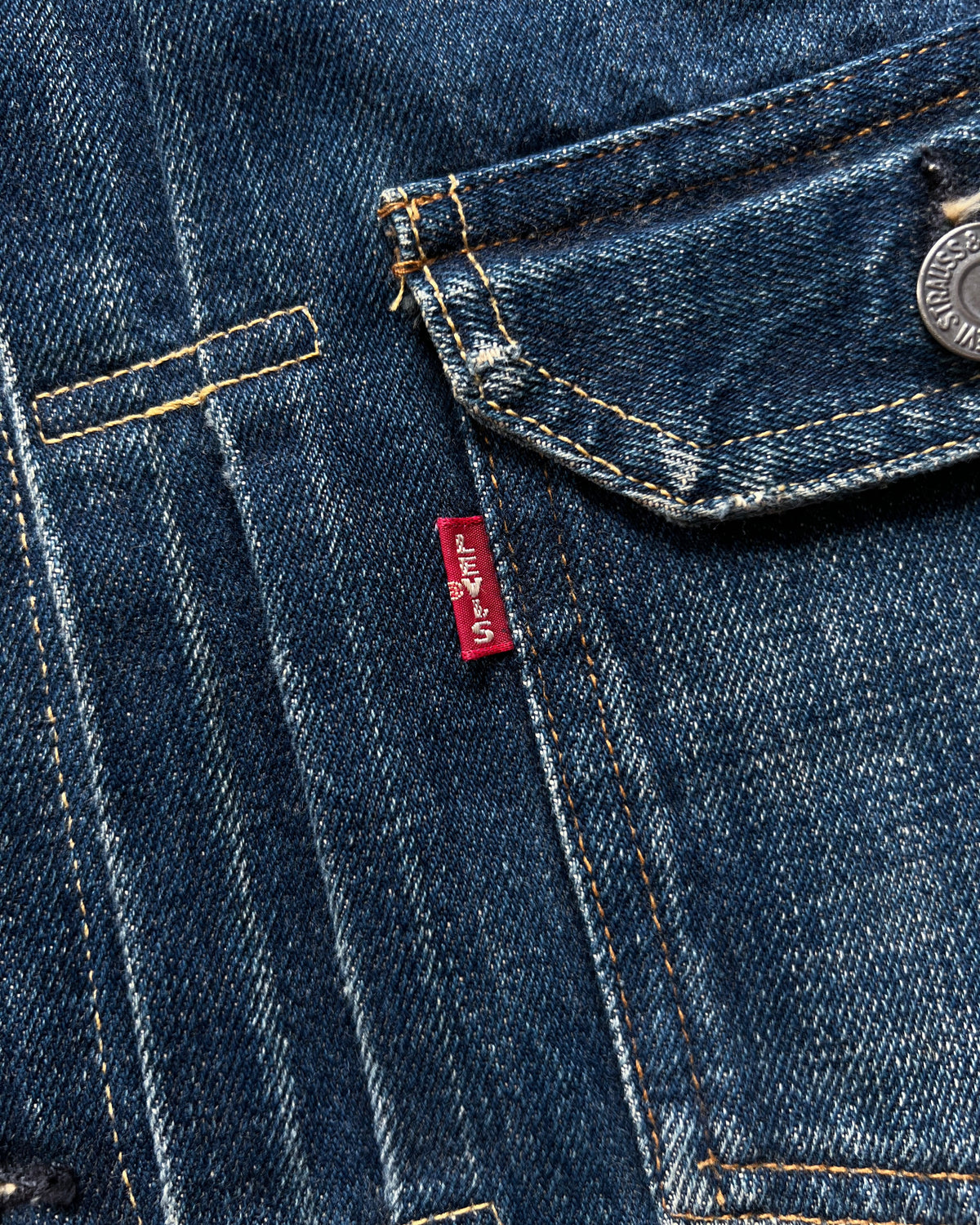 1990S LVC 507 BIG E TYPE II SELVEDGE DENIM JACKET (48)