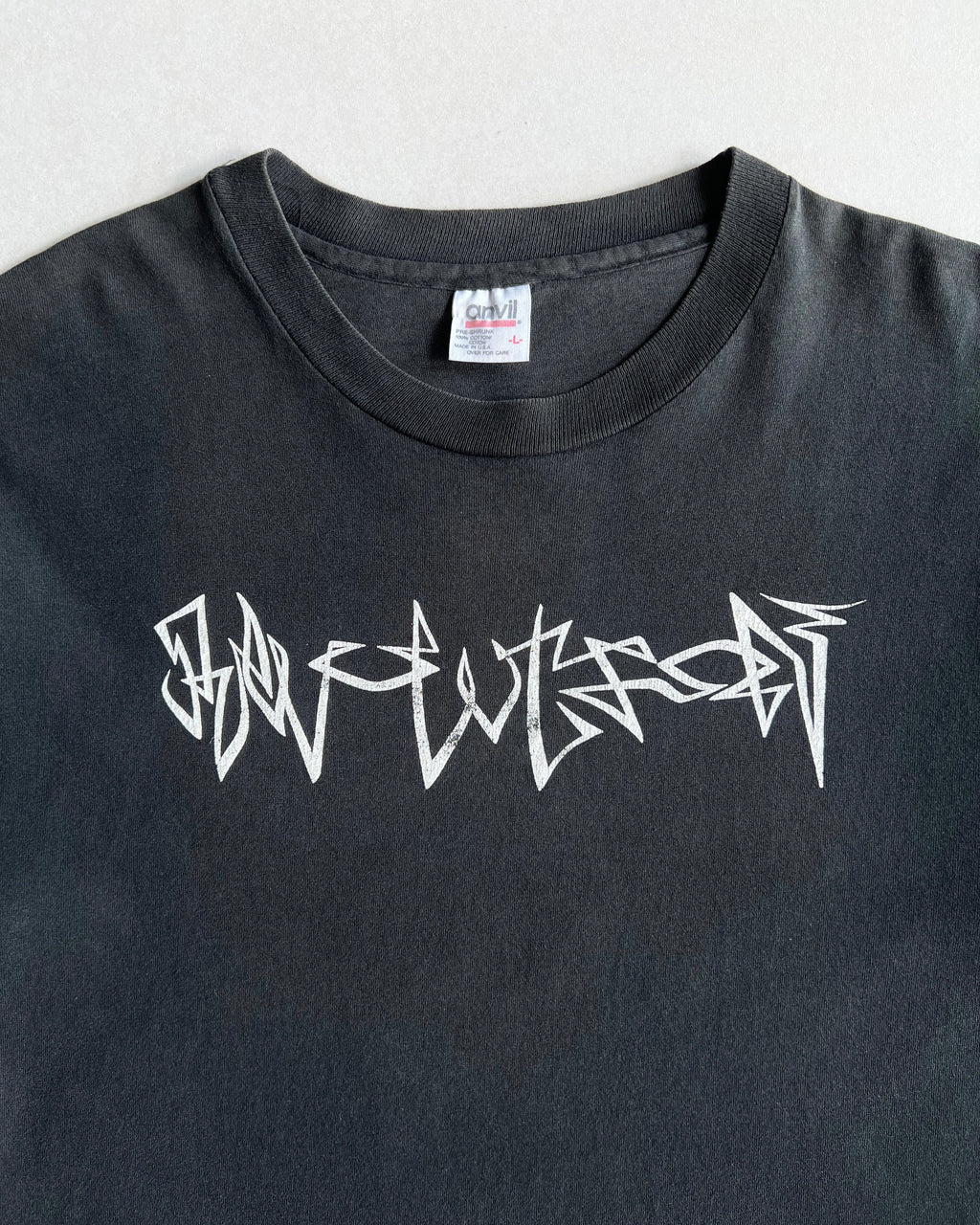 1990S FADED 'MADE IN THE GHETTO' SINGLE SITCH TEE (L)