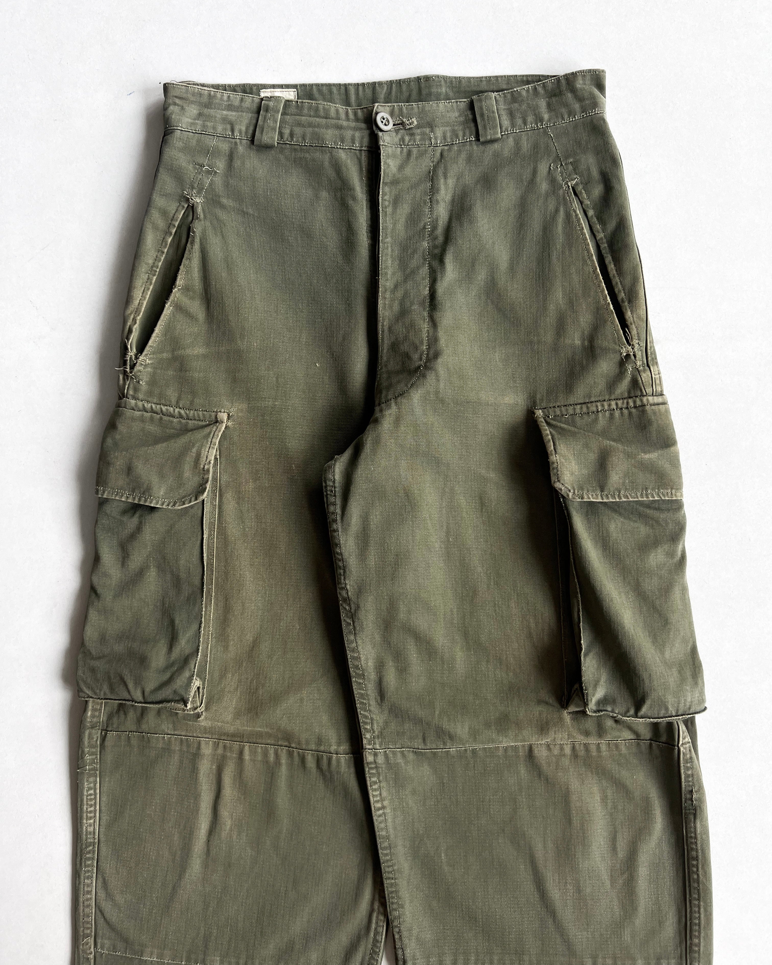 1960S FRENCH MILITARY M-47 CARGO PANTS (31)