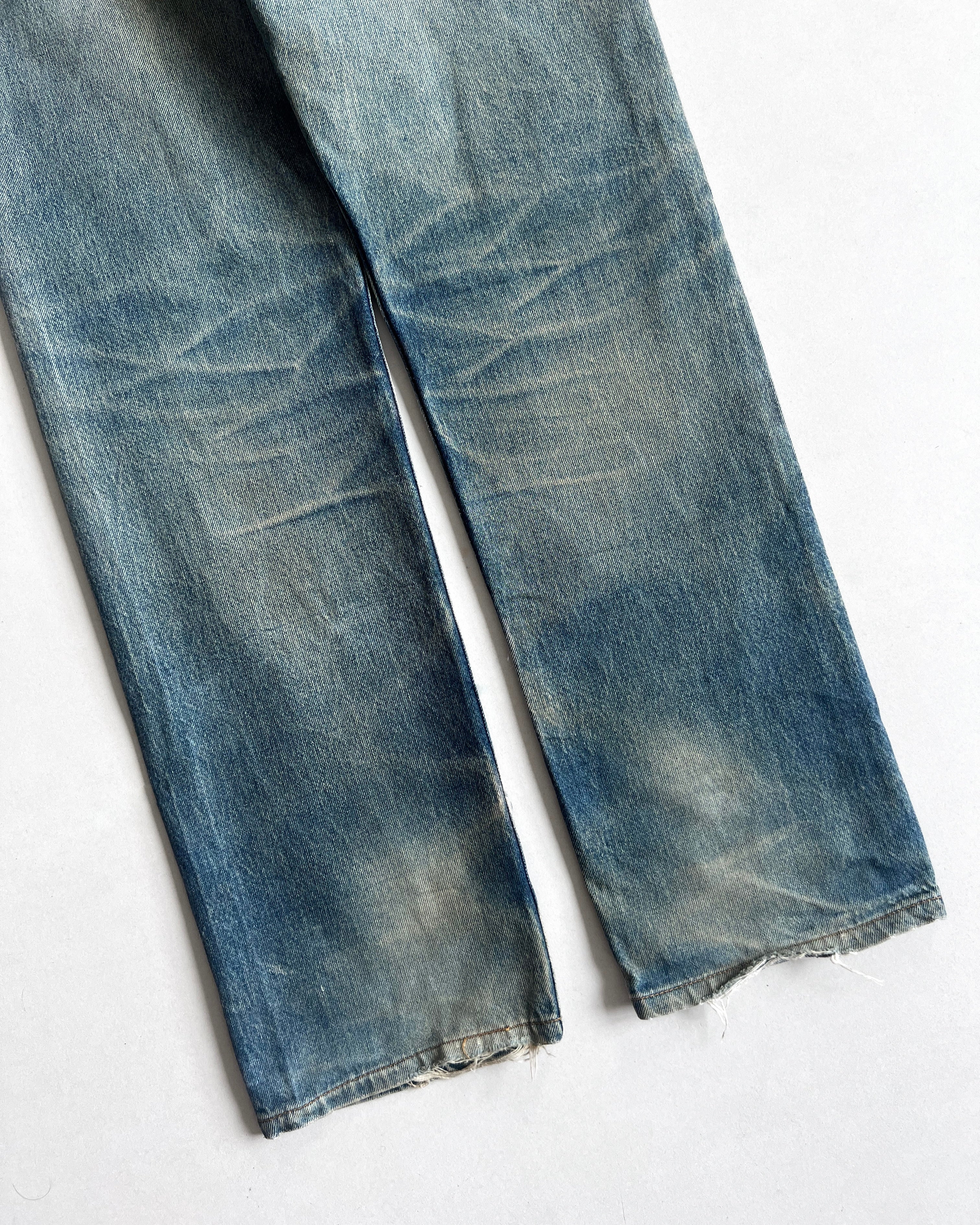 1990S FADED WASHED LEVI'S 501 JEANS (34)