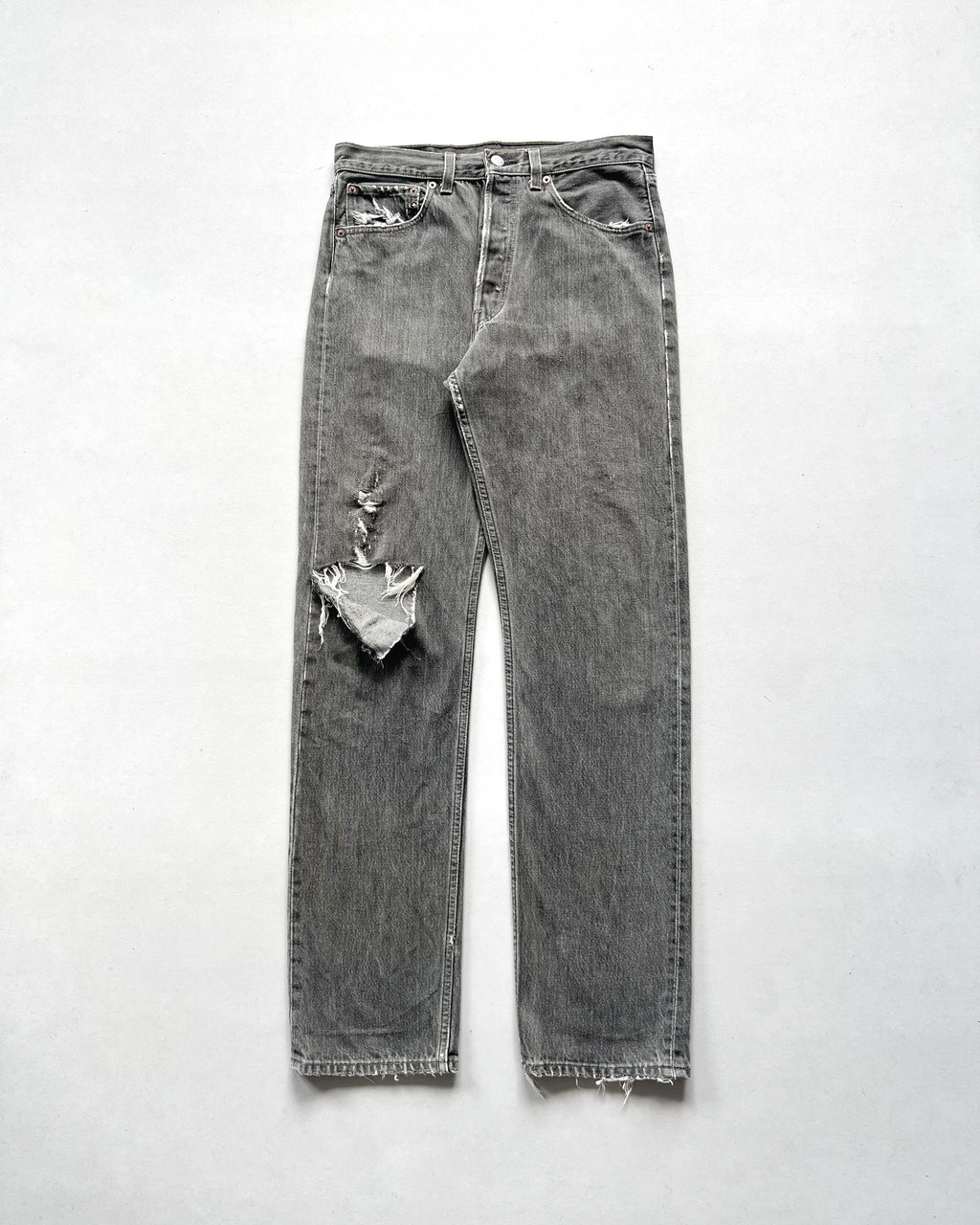 1990S FADED LEVI'S 501 DISTRESSED JEANS (32)