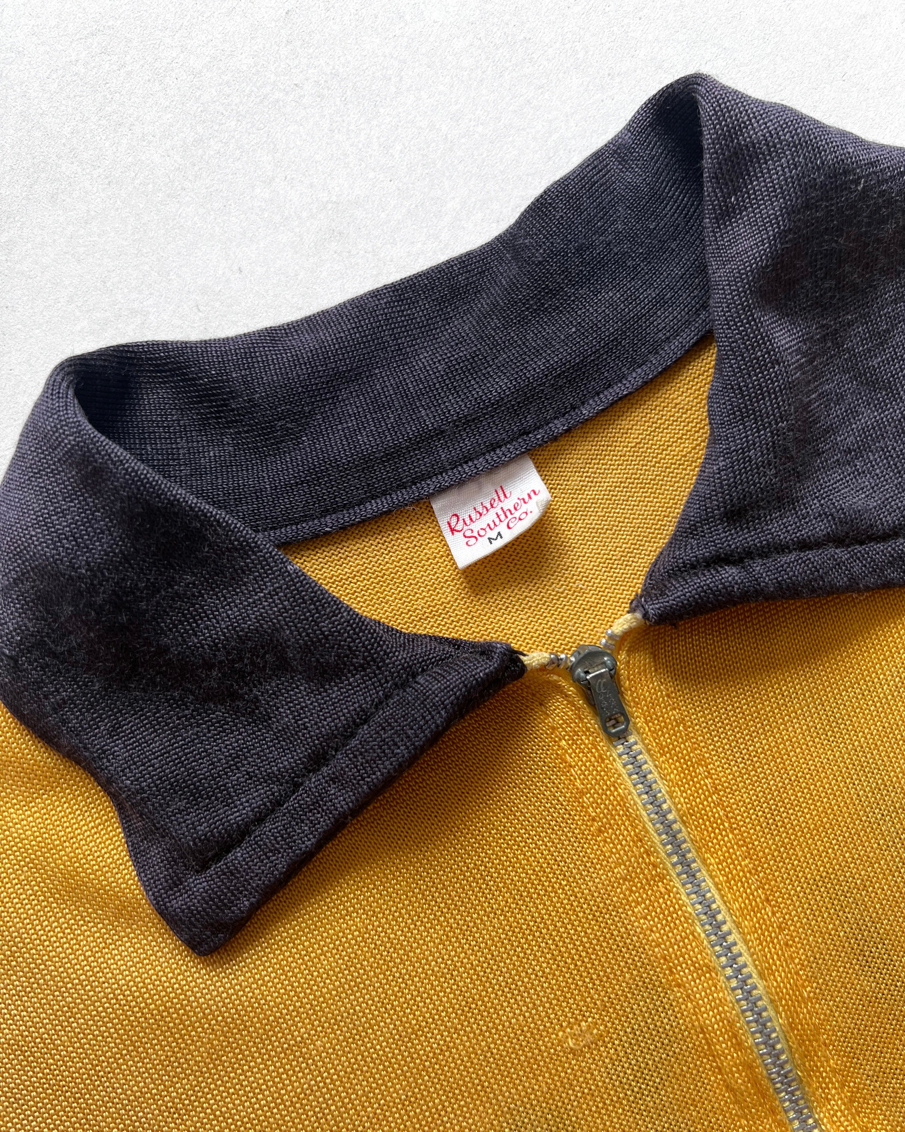 1950S RUSSELL 'AL'S JUGGERS MEISTER BRAU' QUARTER ZIP JERSEY (M)