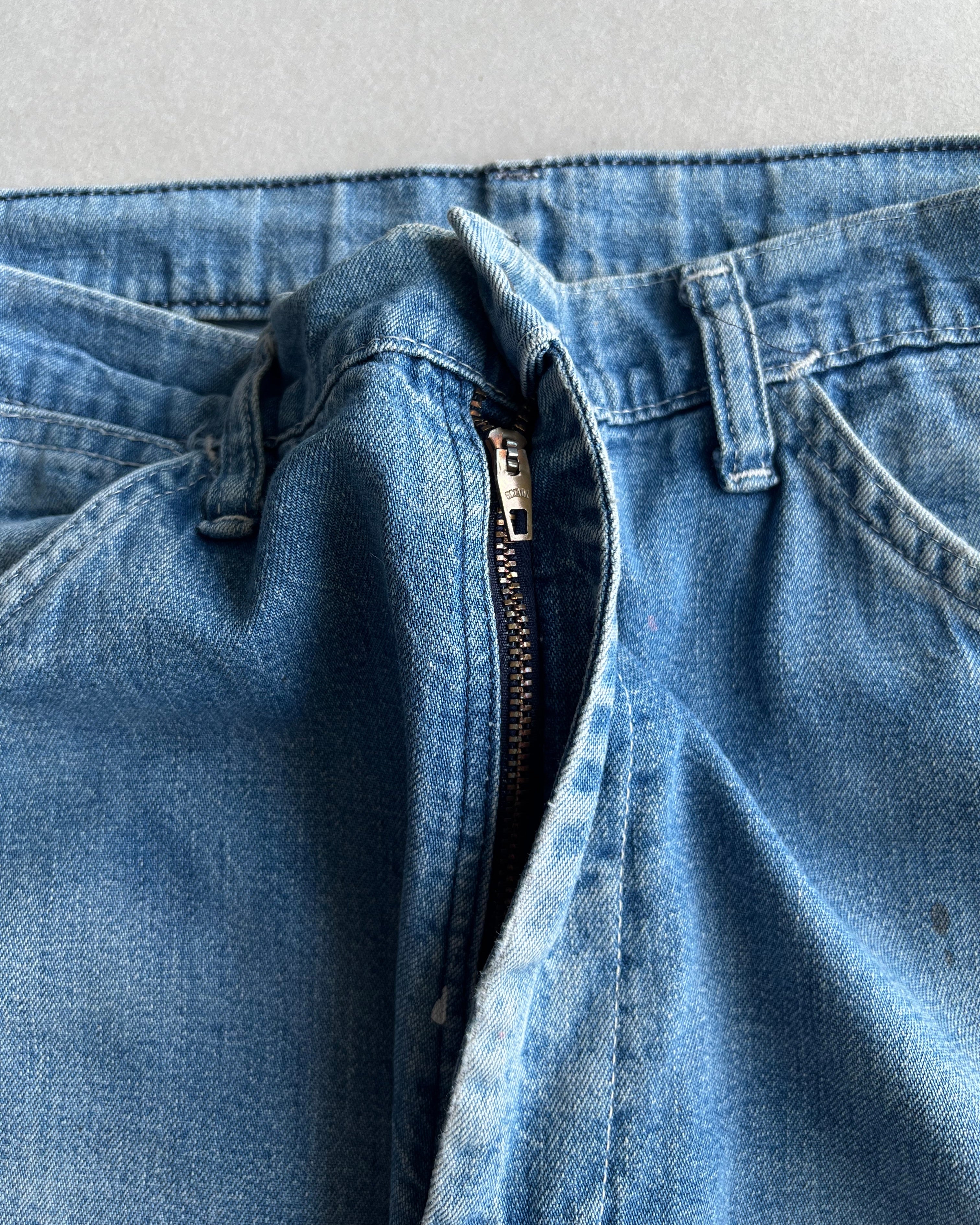 1960S DEECEE CARPENTER DENIM WORK PANTS (32X31)