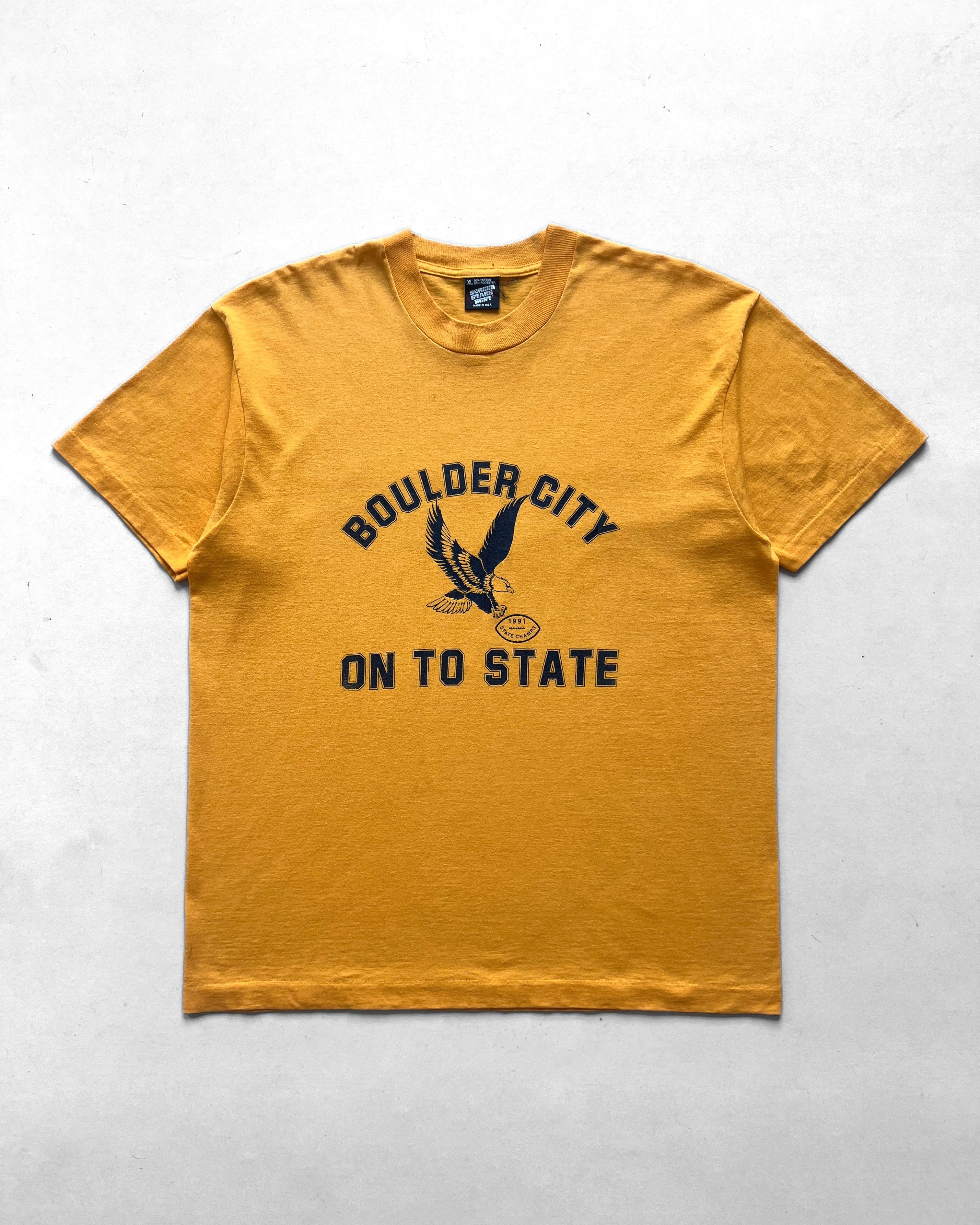 1990S 'BOULDER CITY ON TO STATE' TEE (XL)
