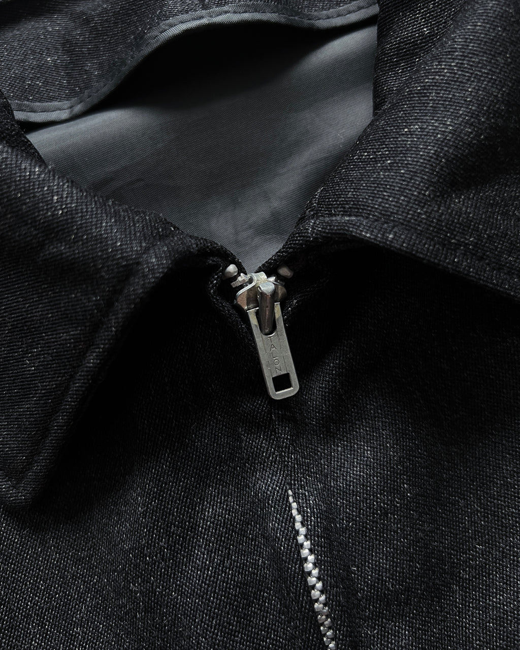 1950S BLACK SALT & PEPPER WORK JACKET (L)