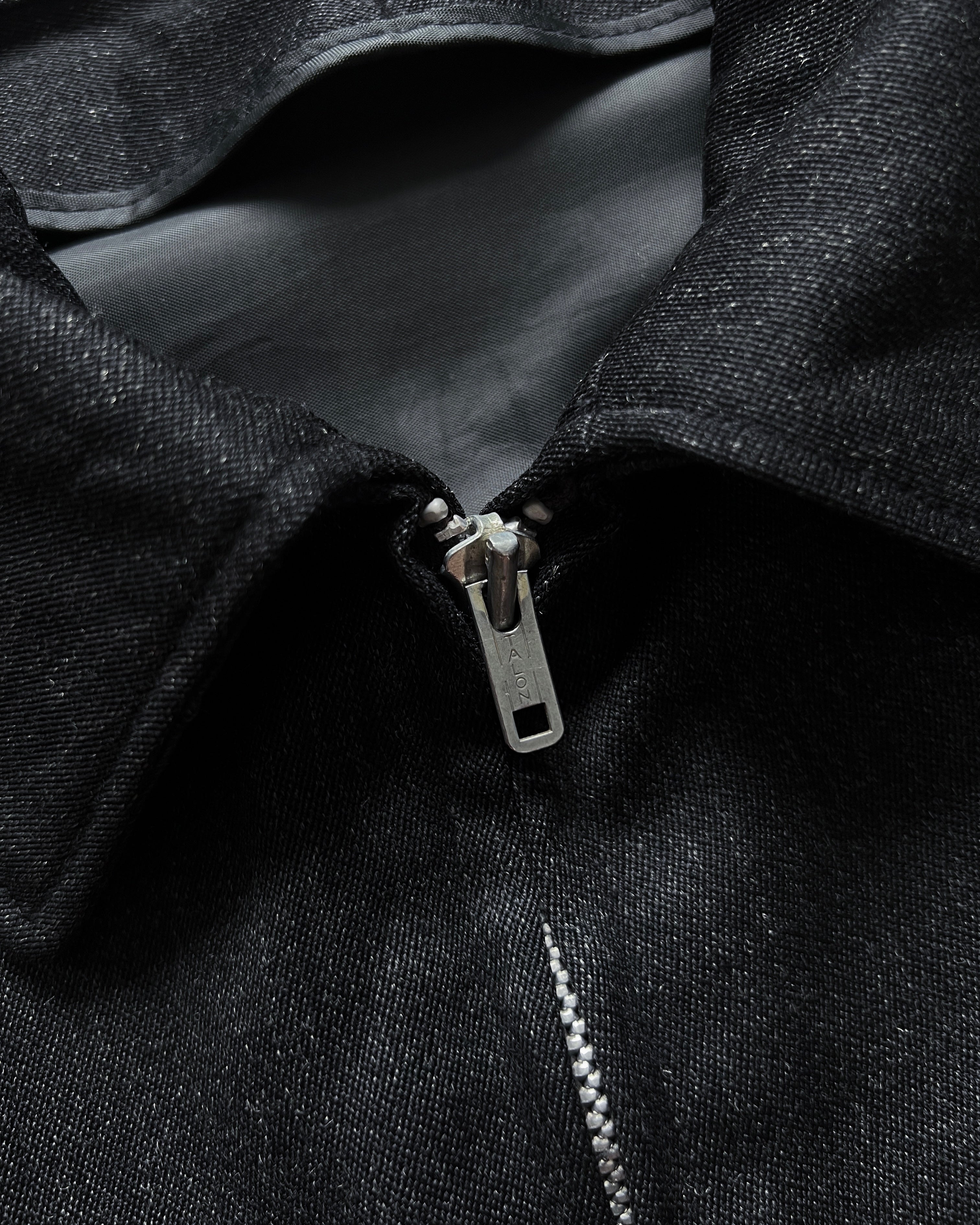 1950S BLACK SALT & PEPPER WORK JACKET (L)