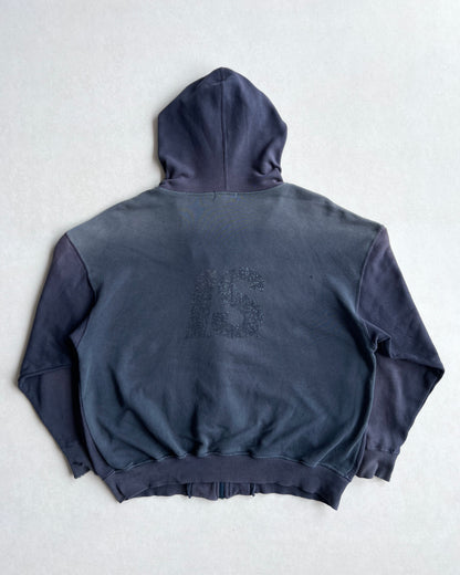 1980S FADED TWO-TONE ISSEY MIYAKE ZIP-UP HOODIE (M)
