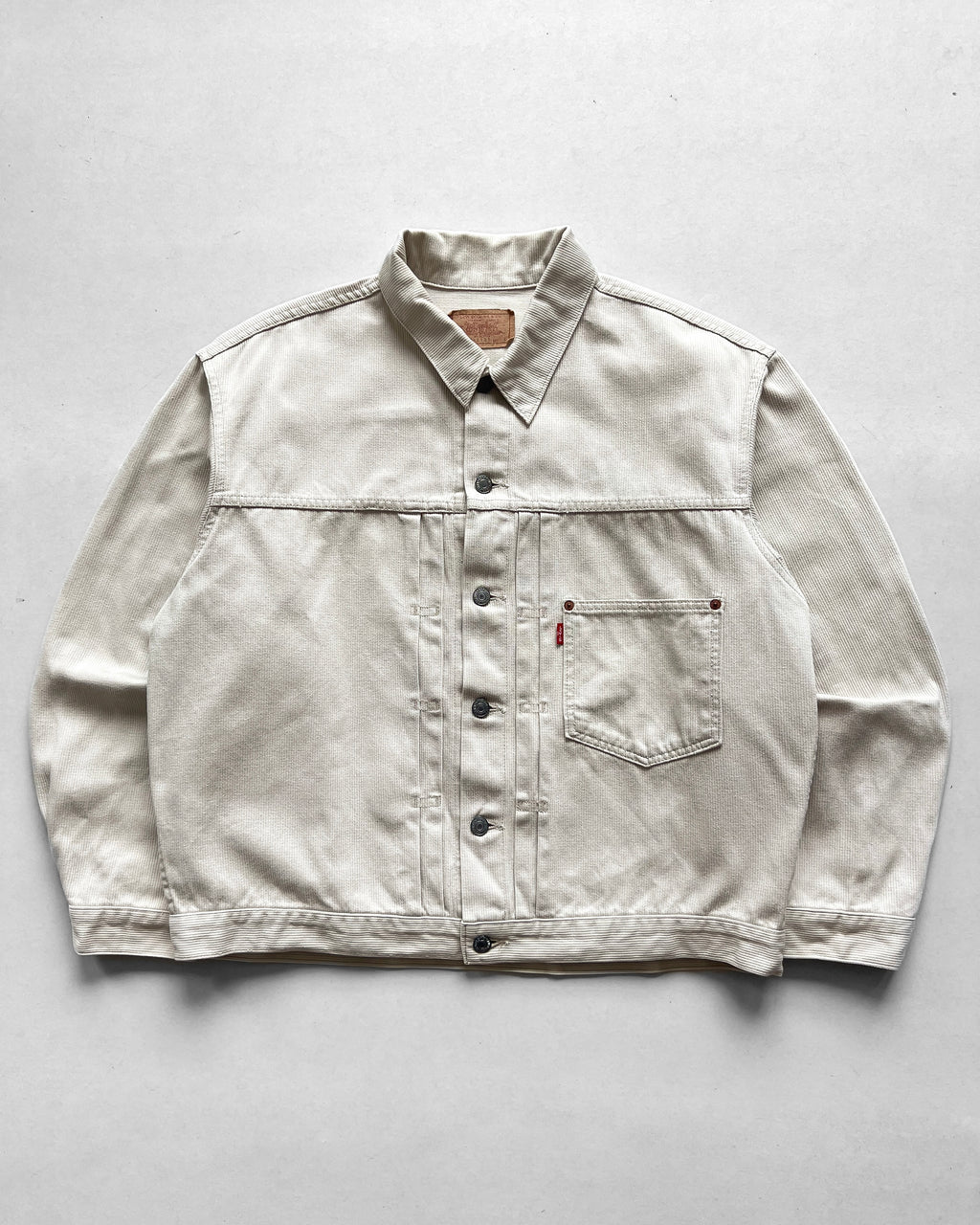 1980S LEVI'S BIG E TYPE I PIQUE JACKET (L)